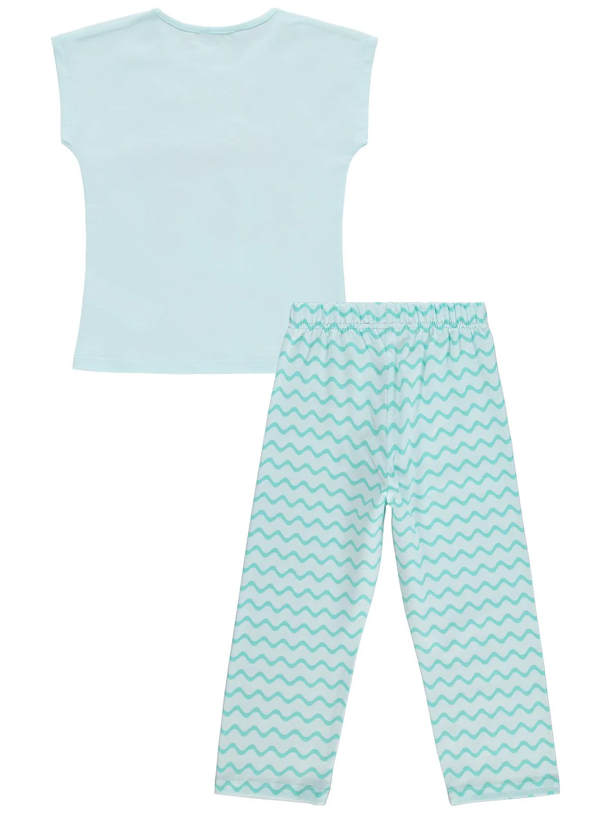 Civil Girls Mermaid Baskılı 2-5 Yaş Pijama Takımı - Yeşil - Image 3
