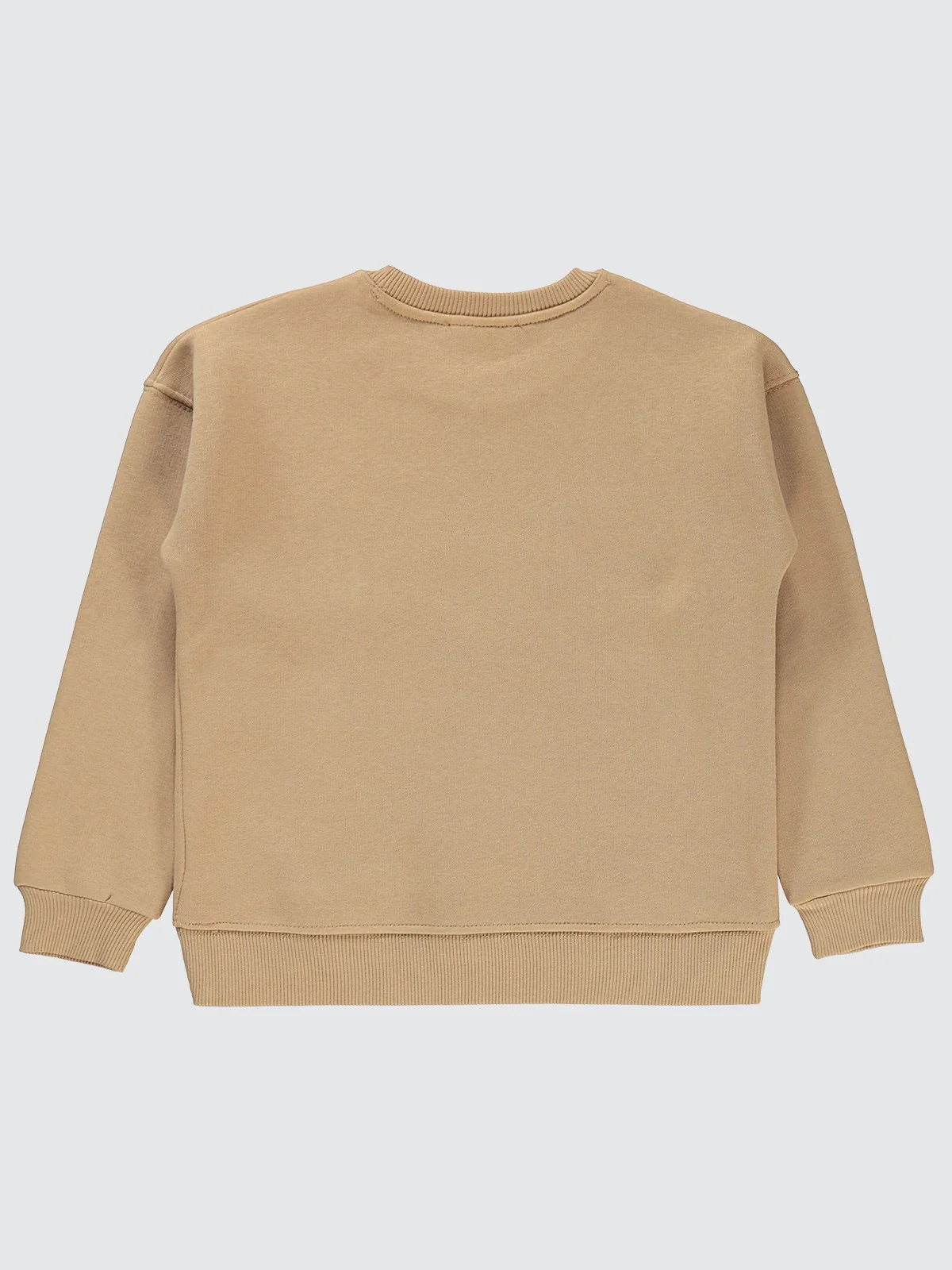 Civil Girls Original Nakışlı 6-9 Yaş Sweatshirt - Bej - Image 5