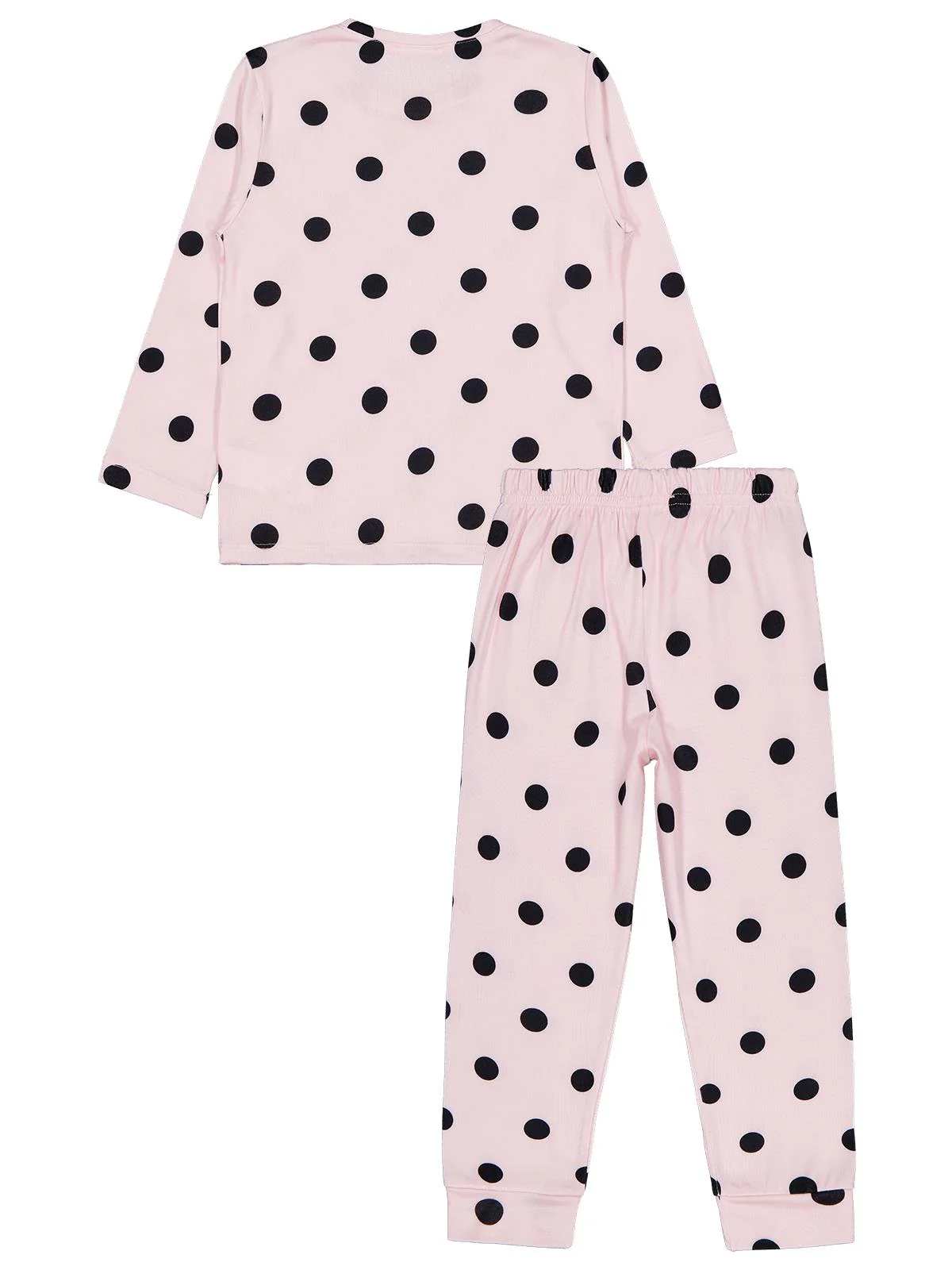Civil Girls Puanlı 10-13 Yaş Pijama Takımı - Pudra - Image 6