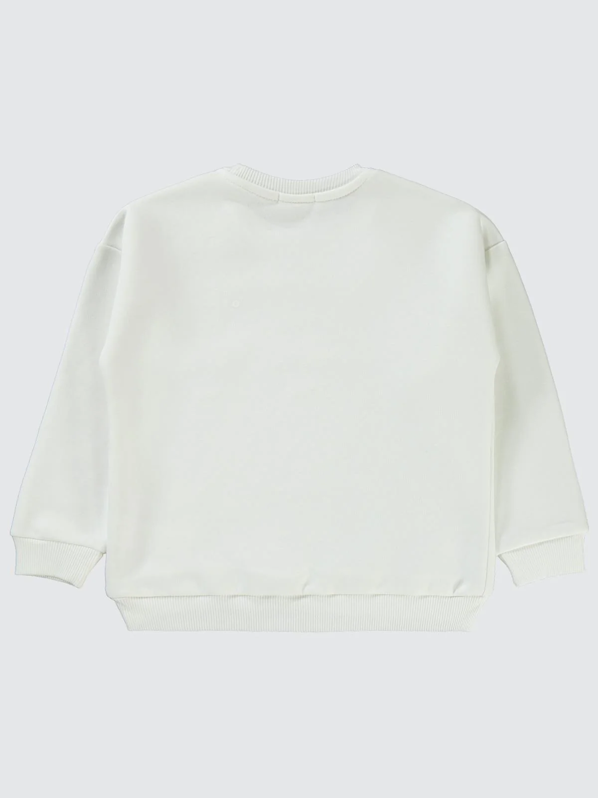 Civil Girls Pullu Baykuş Baskılı 6-9 Yaş Sweatshirt - Ekru - Image 3
