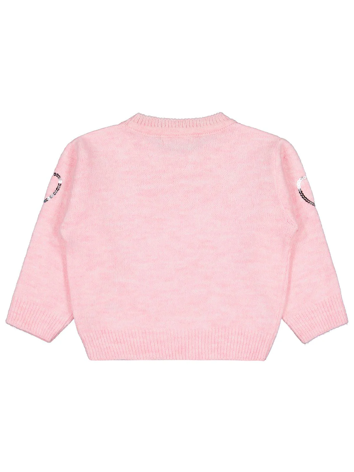Civil Girls Pullu Kalp Nakışlı 2-5 Yaş Kazak - Pembe - Image 2