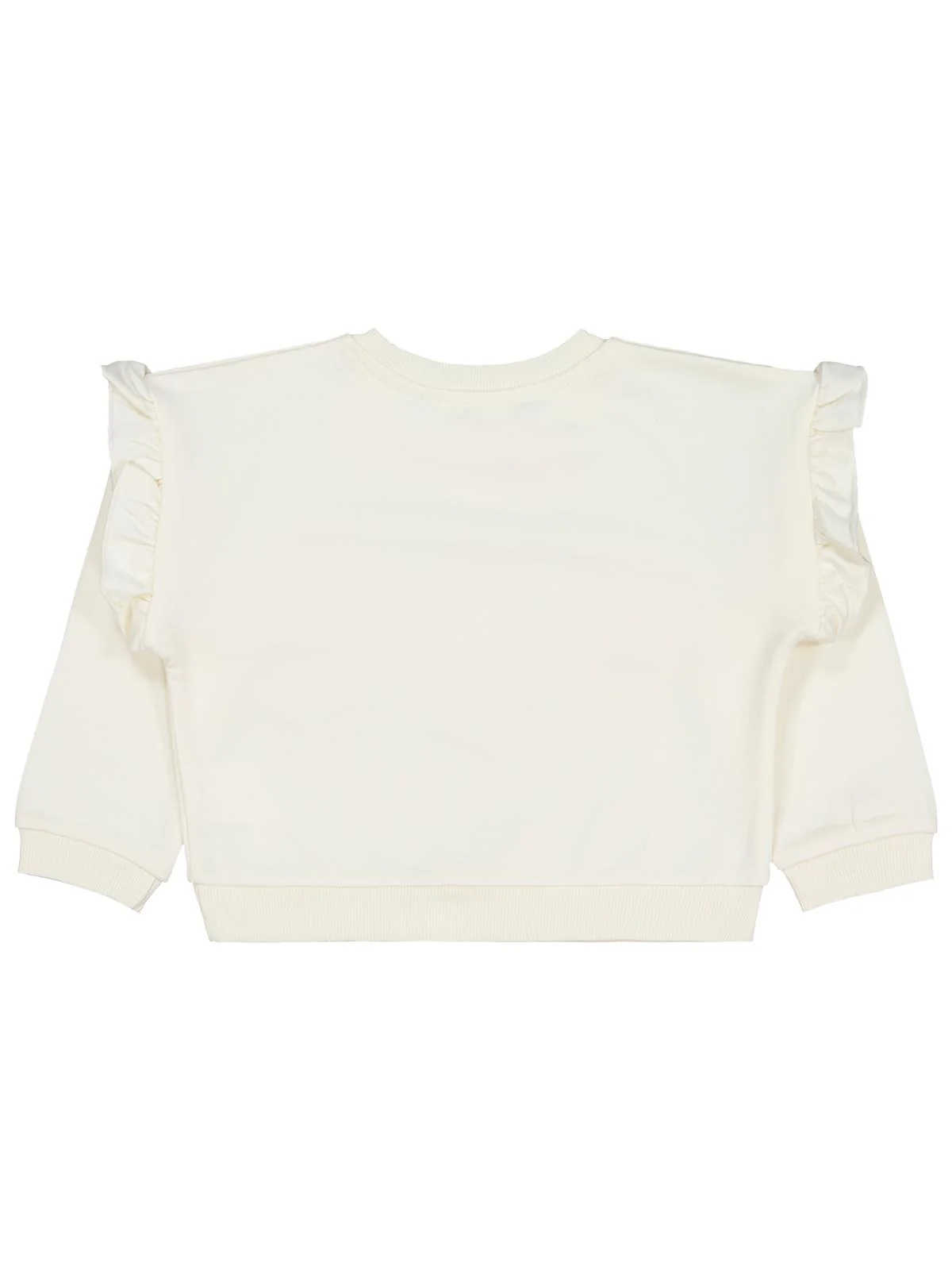 Civil Girls Renkli Papatya Baskılı 2-5 Yaş Sweatshirt - Ekru - Image 2