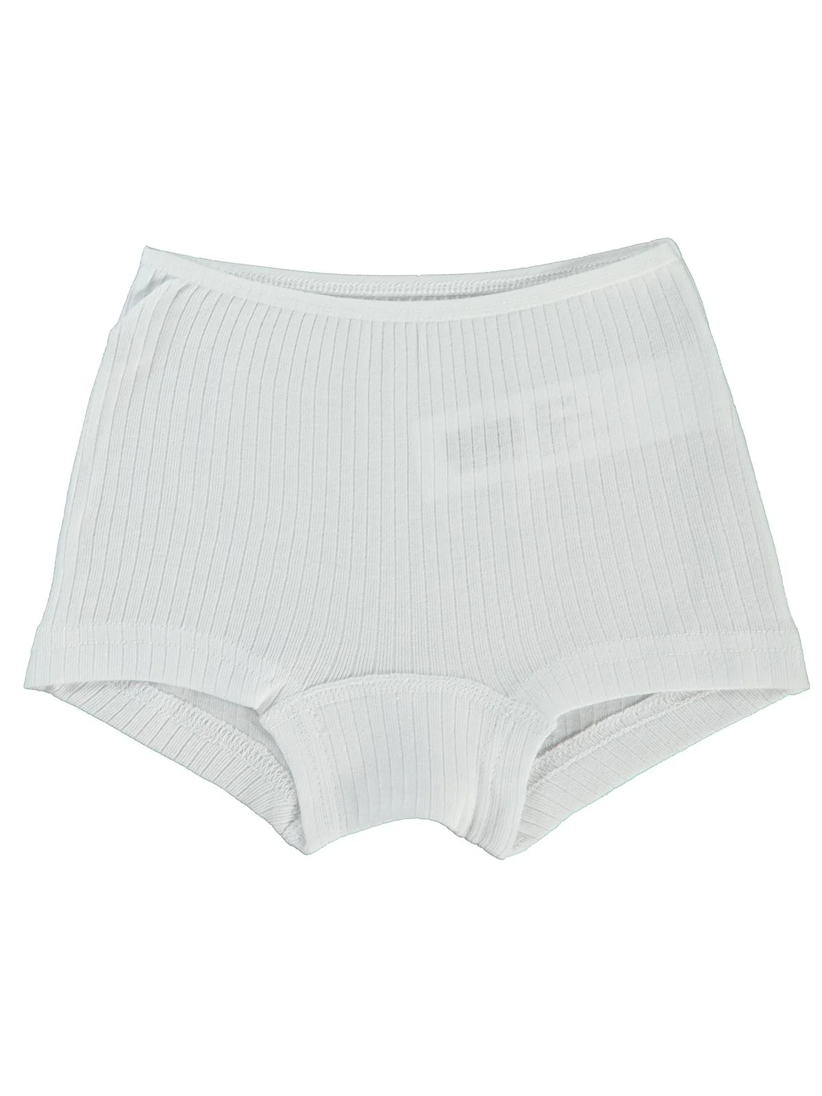 Civil Girls Ribana Çizgili 2-10 Yaş 2'li Boxer Set - Beyaz - Image 3