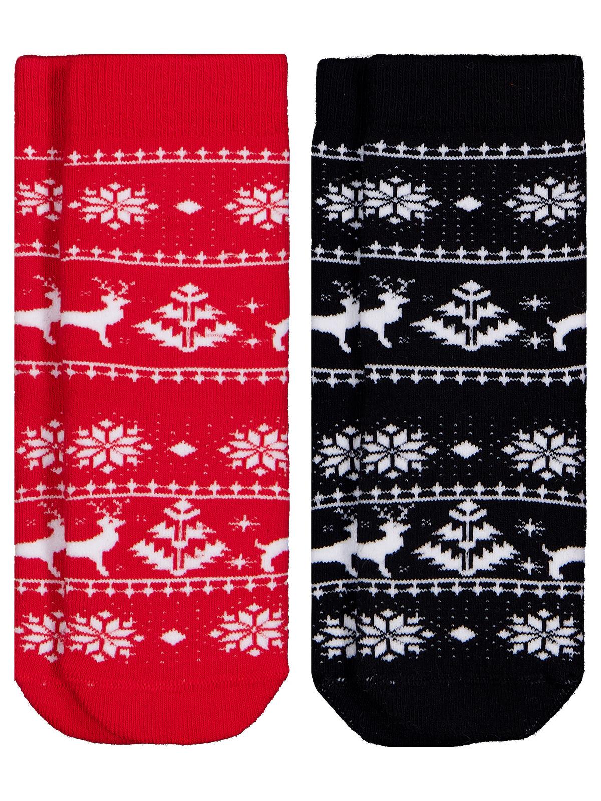 Civil Girls Snow Deer Havlu  2'li 3-11 Yaş Kız Soket Çorap - Image 5