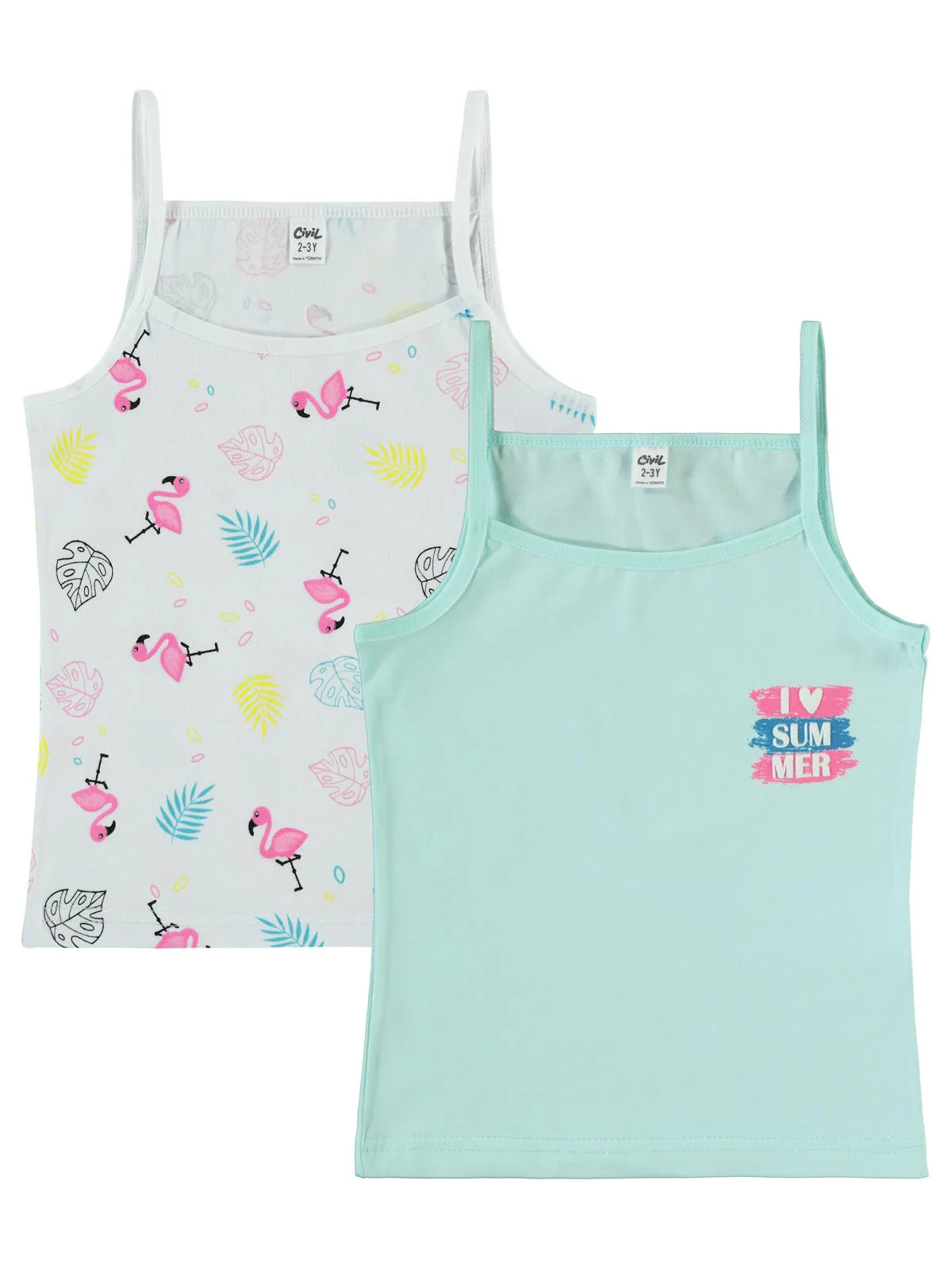 Civil Girls Summer 2-10 Yaş 2'li Atlet Set - Image 2