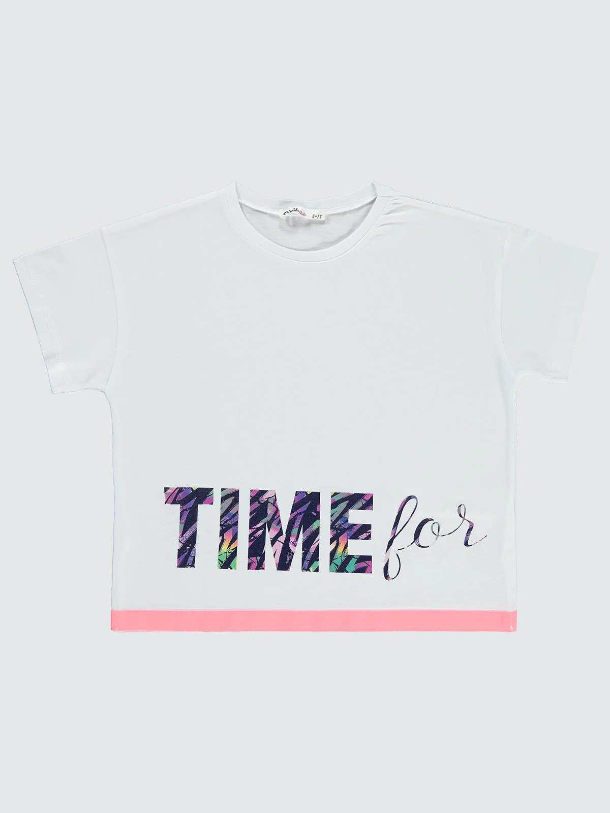 Civil Girls Time For Action 10-13 Yaş Tişört - Beyaz
