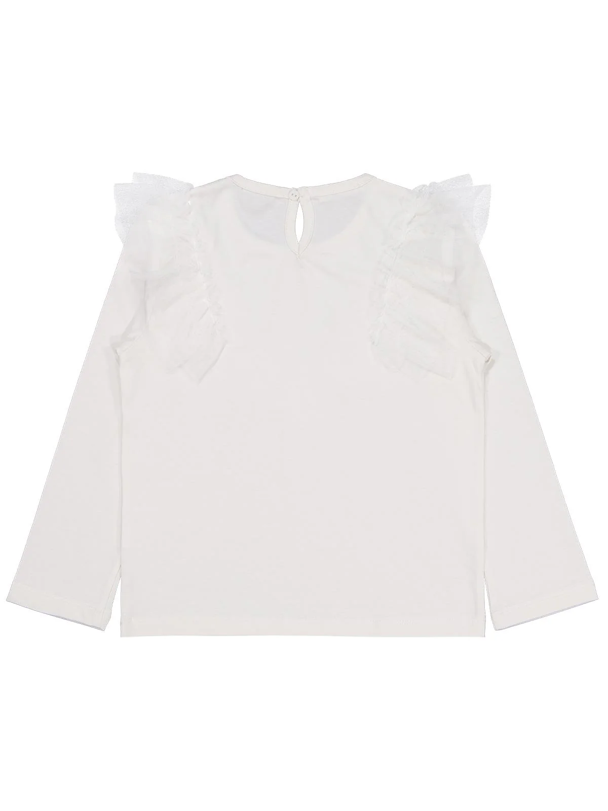 Civil Girls Tül Fırfırlı 6-9 Yaş Sweatshirt - Ekru - Image 8