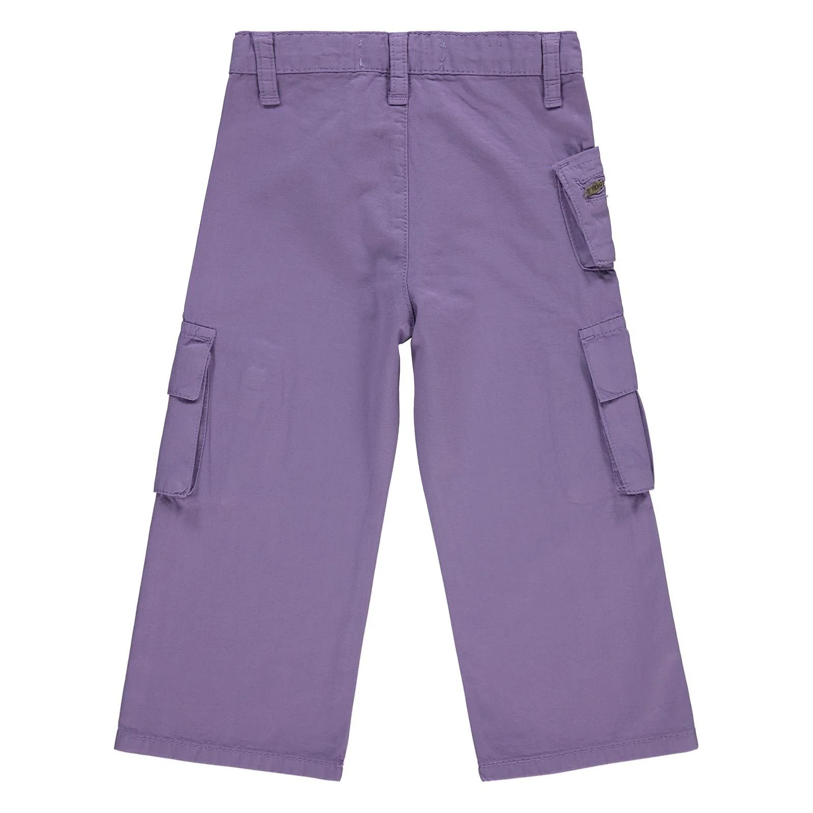 Civil Girls Üç Cepli Kargo 2-5 Yaş Pantolon - Lila - Image 4