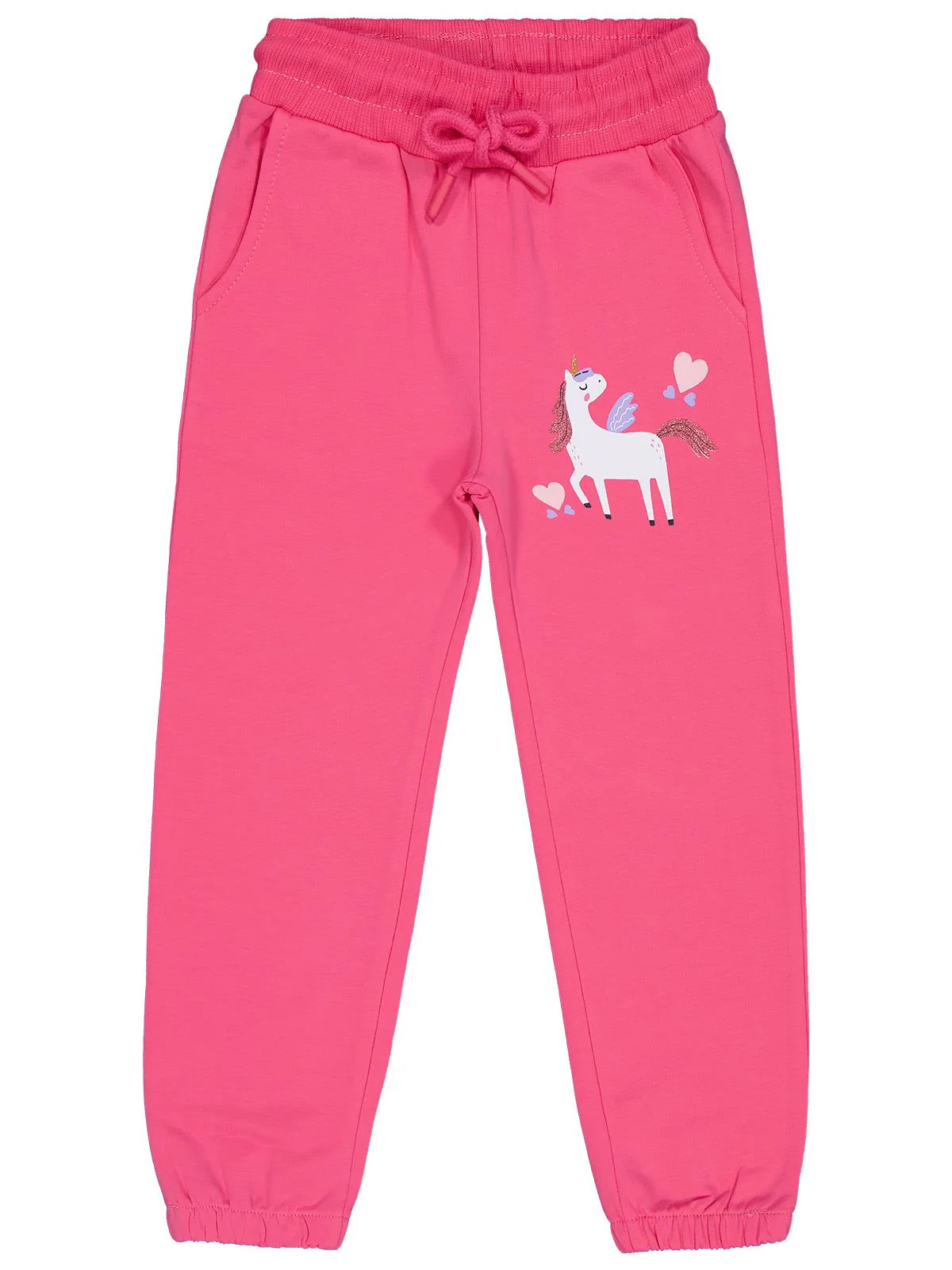 Civil Girls Unicorn Baskılı 2-5 Yaş Eşofman Altı - Pembe