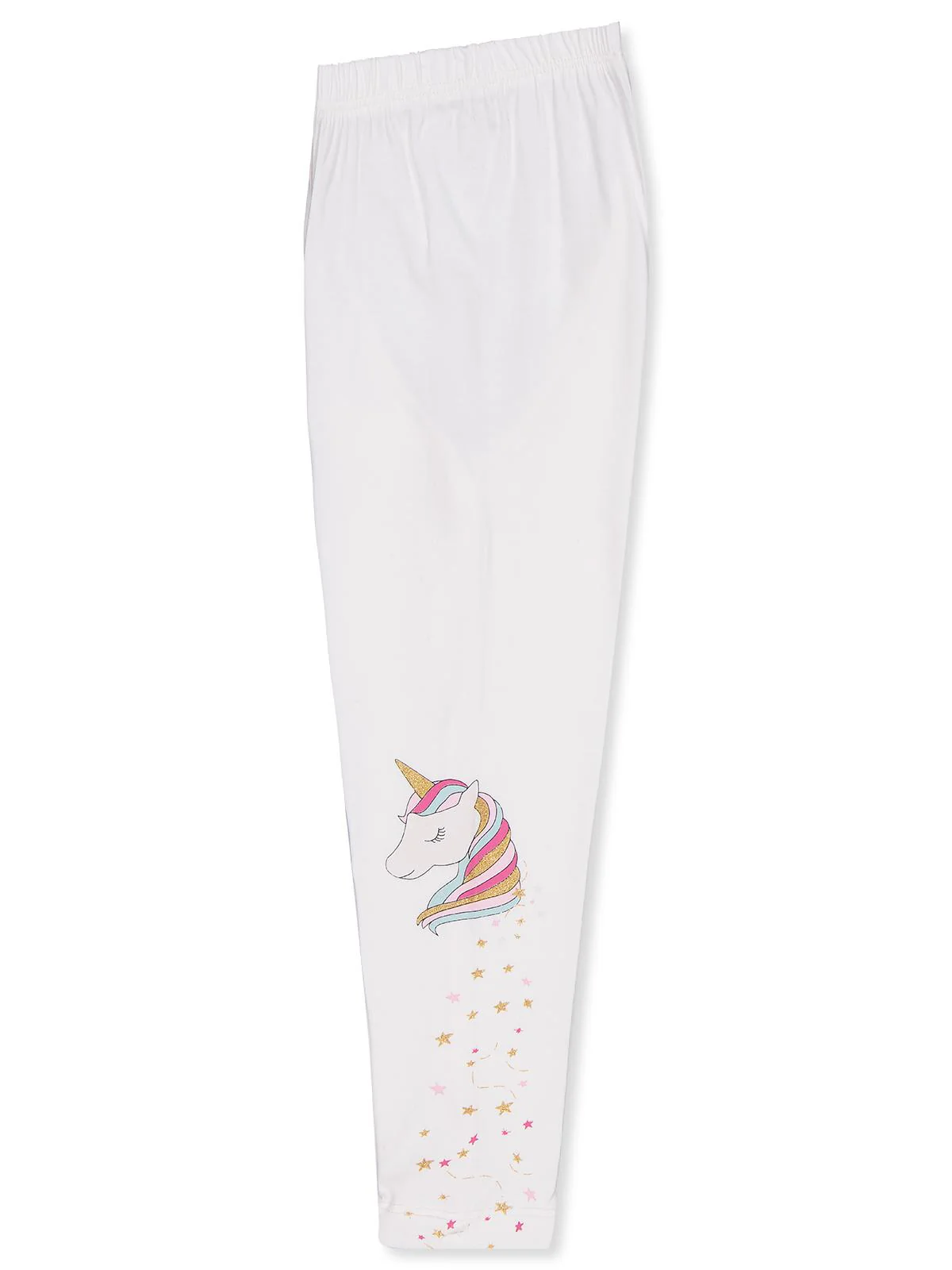 Civil Girls Unicorn Baskılı 2-5 Yaş Tayt - Ekru - Image 3