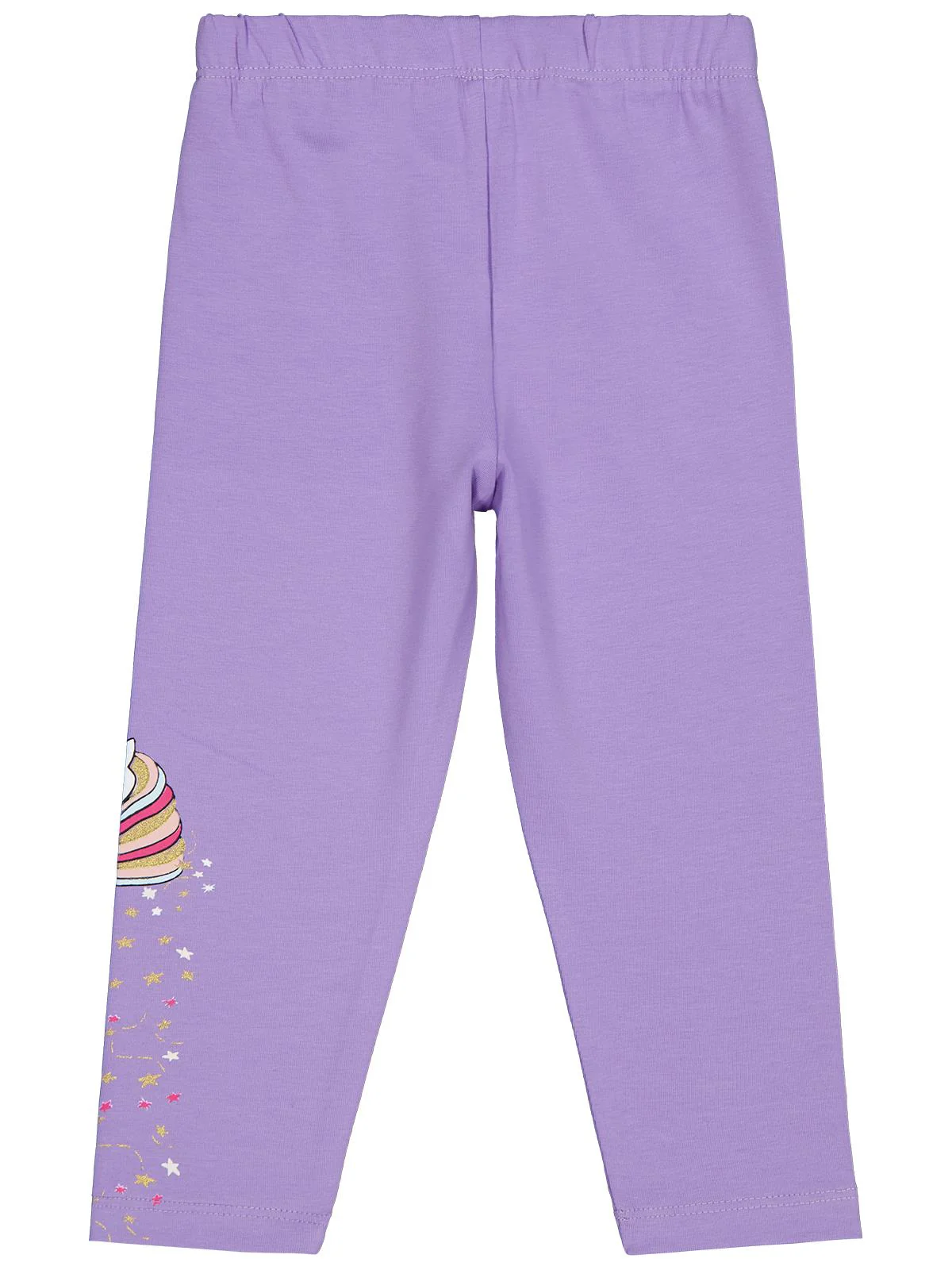 Civil Girls Unicorn Baskılı 2-5 Yaş Tayt - Lila - Image 6