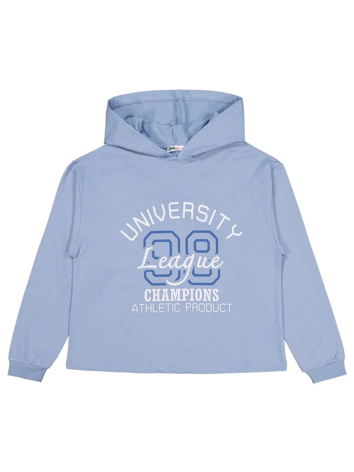 Civil Girls Unıversity Baskılı 10-13 Yaş Sweatshirt - Mavi - Image 3