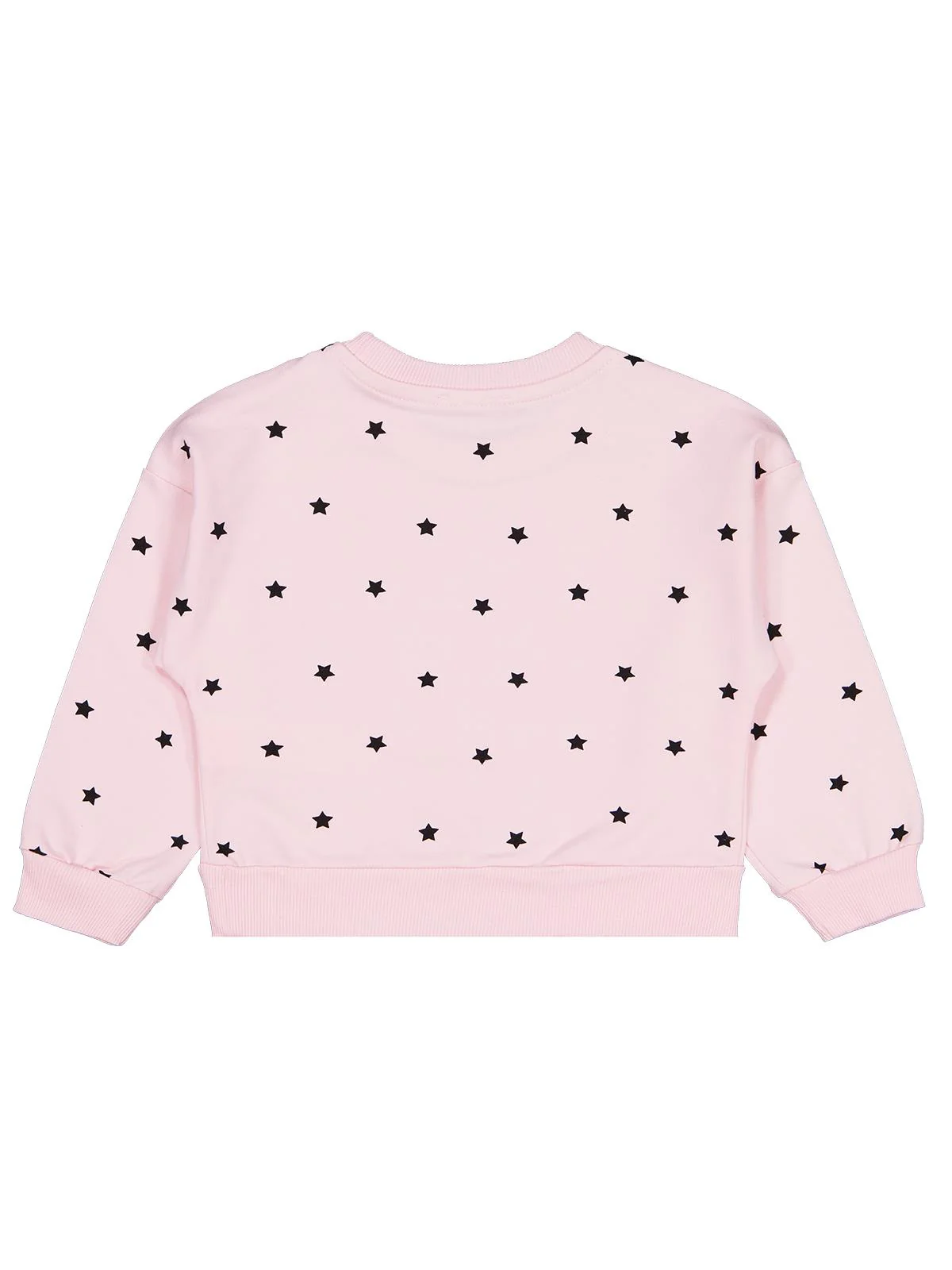 Civil Girls Yıldız Baskılı 2-5 Yaş Sweatshirt - Pudra - Image 3