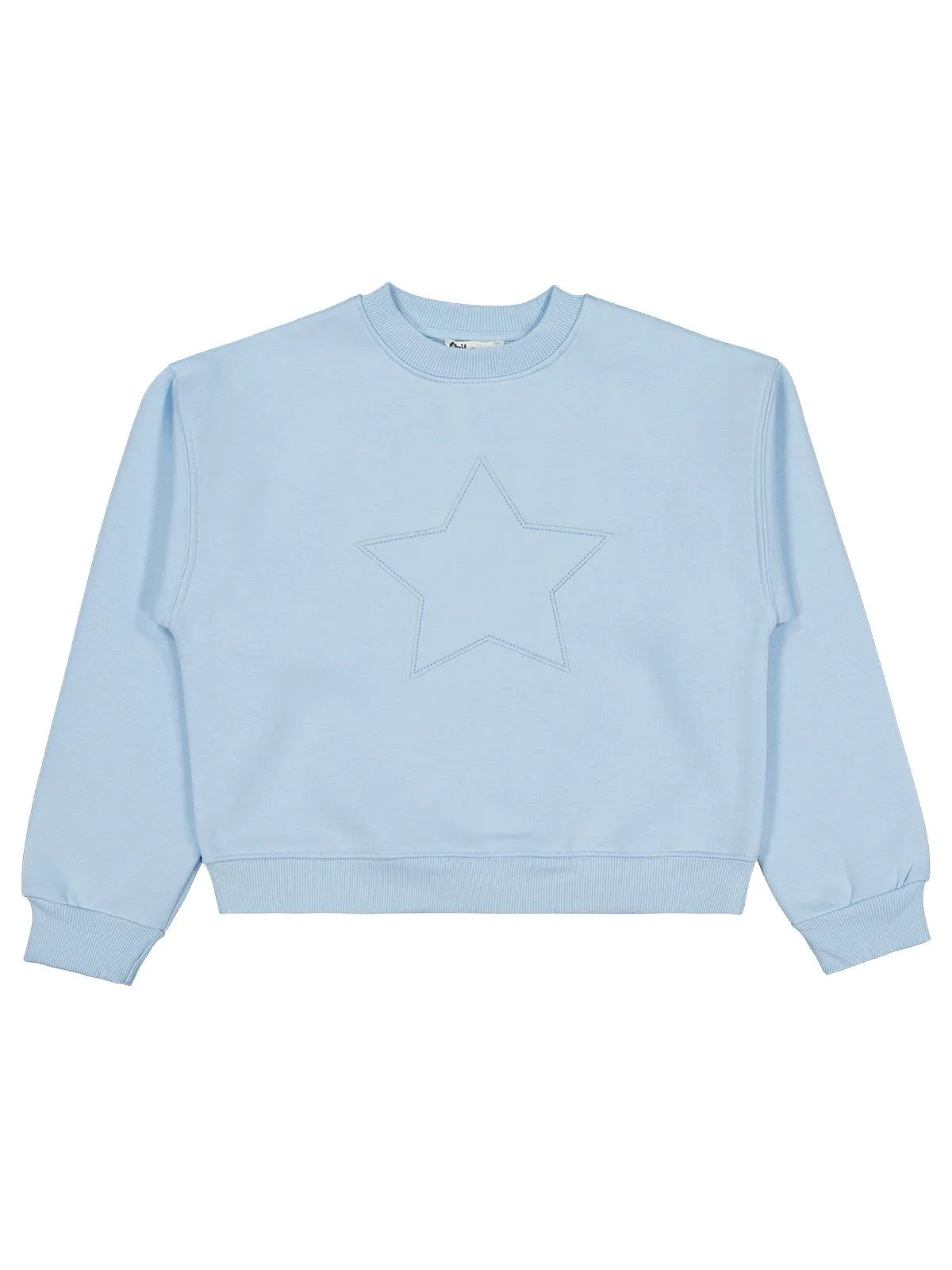 Civil Girls Yıldız Nakışlı 10-13 Yaş Sweatshirt - Mavi