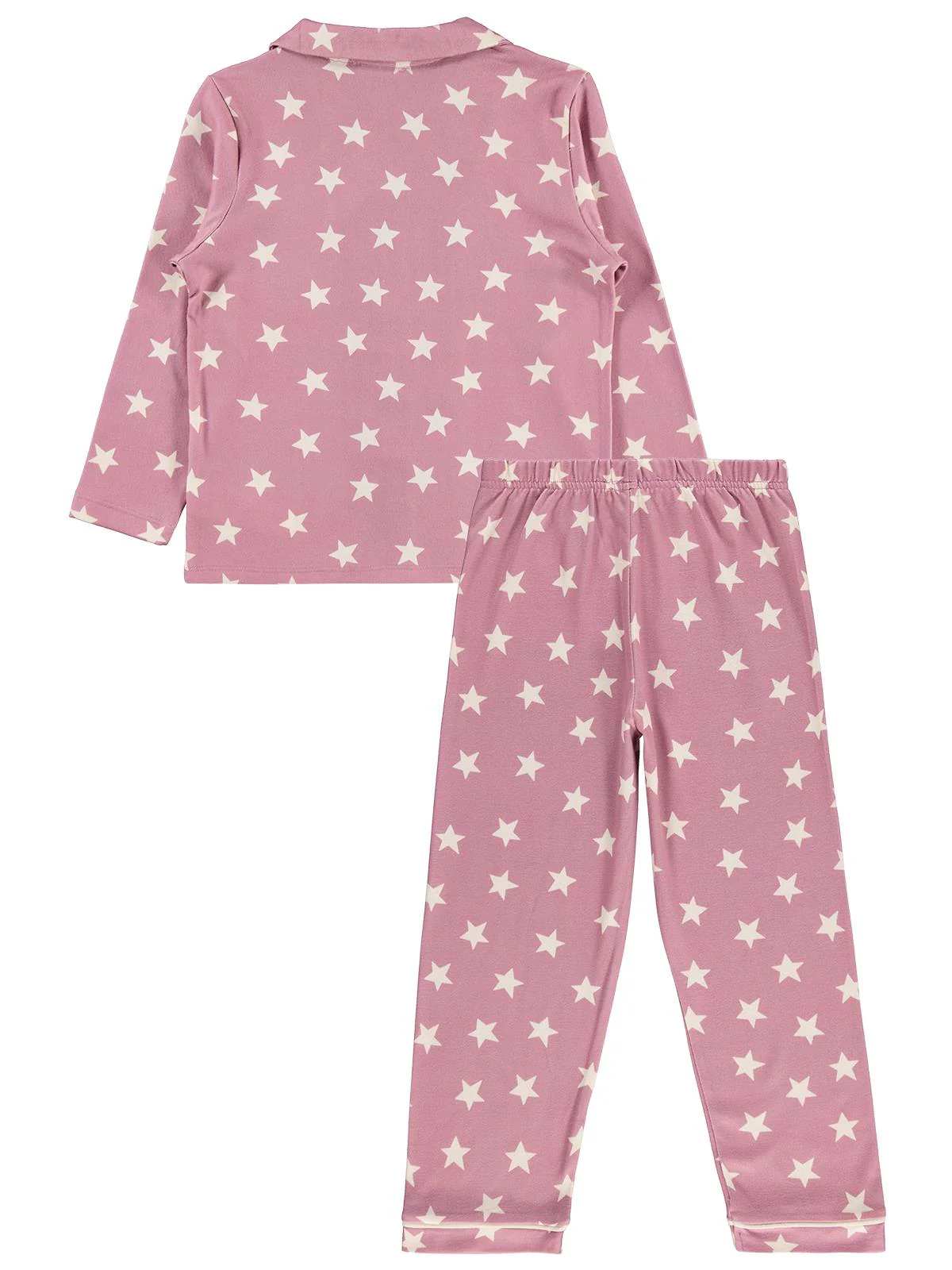 Civil Girls Yıldızlı 10-13 Yaş Pijama Takımı - Pembe - Image 2