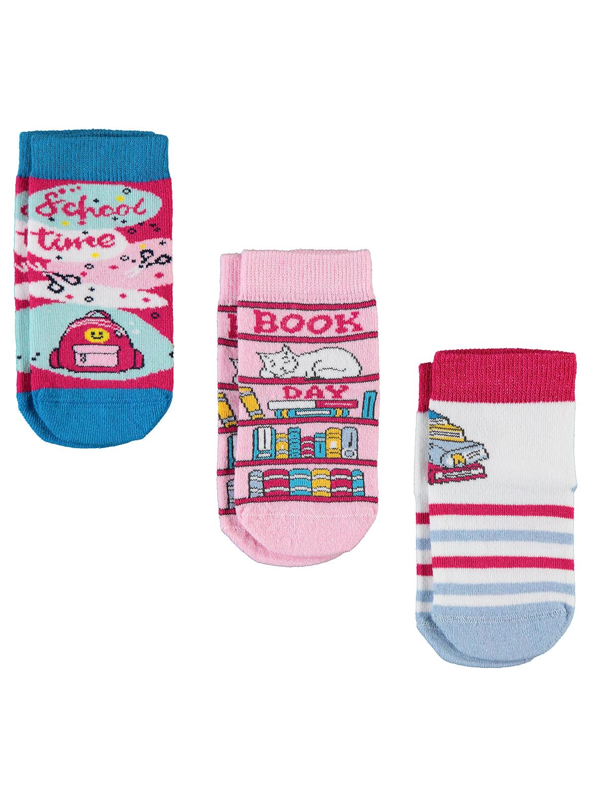 Civil Socks  Back To School 3'lü 2-12 Yaş Kız Soket Çorap - Image 36