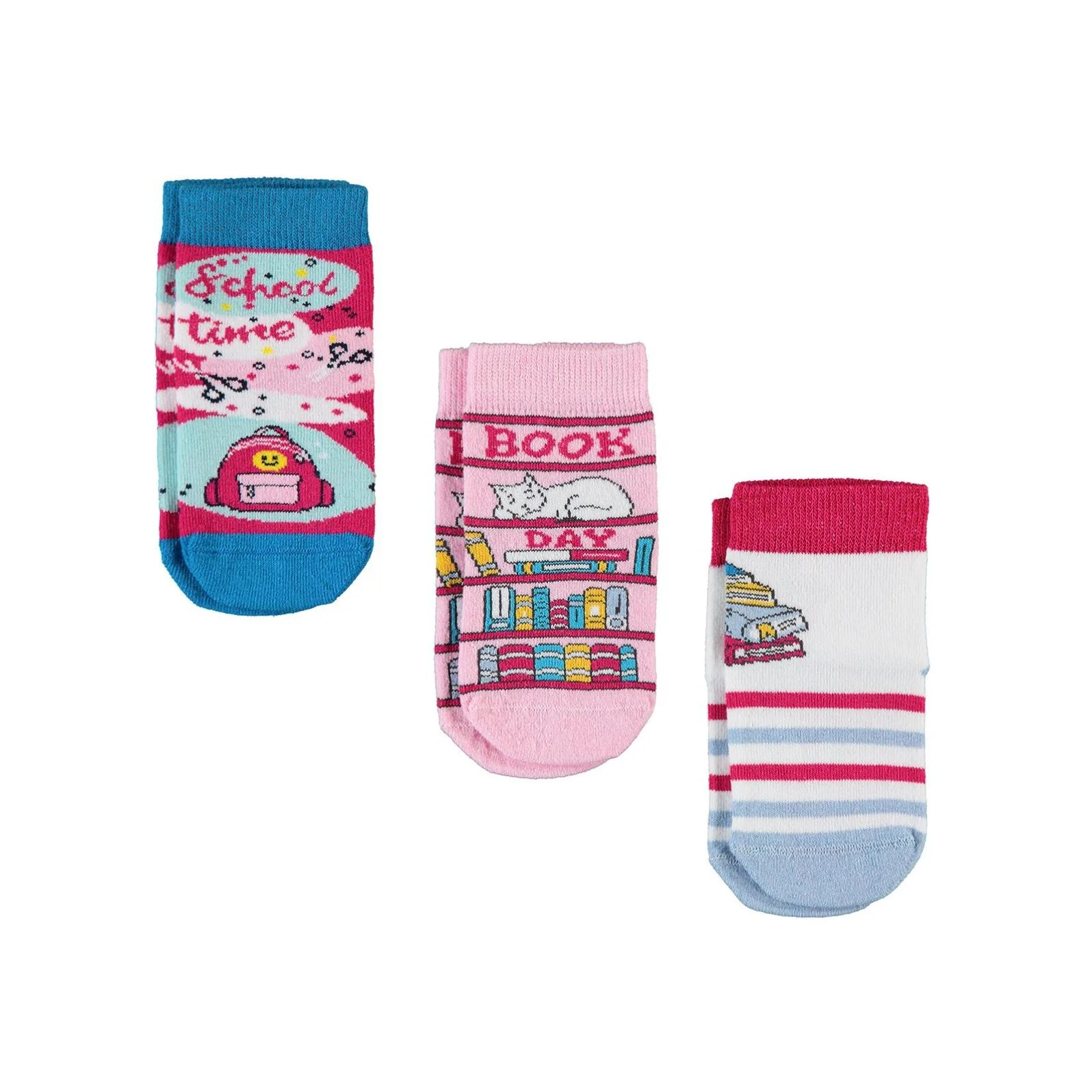 Civil Socks  Back To School 3'lü 2-12 Yaş Kız Soket Çorap - Image 7