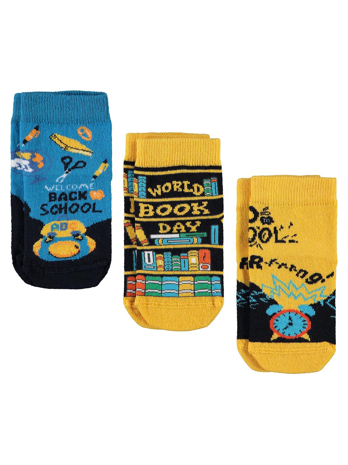 Civil Socks Back To School 3'lü 2-12 Yaş Erkek Soket Çorap - Image 40