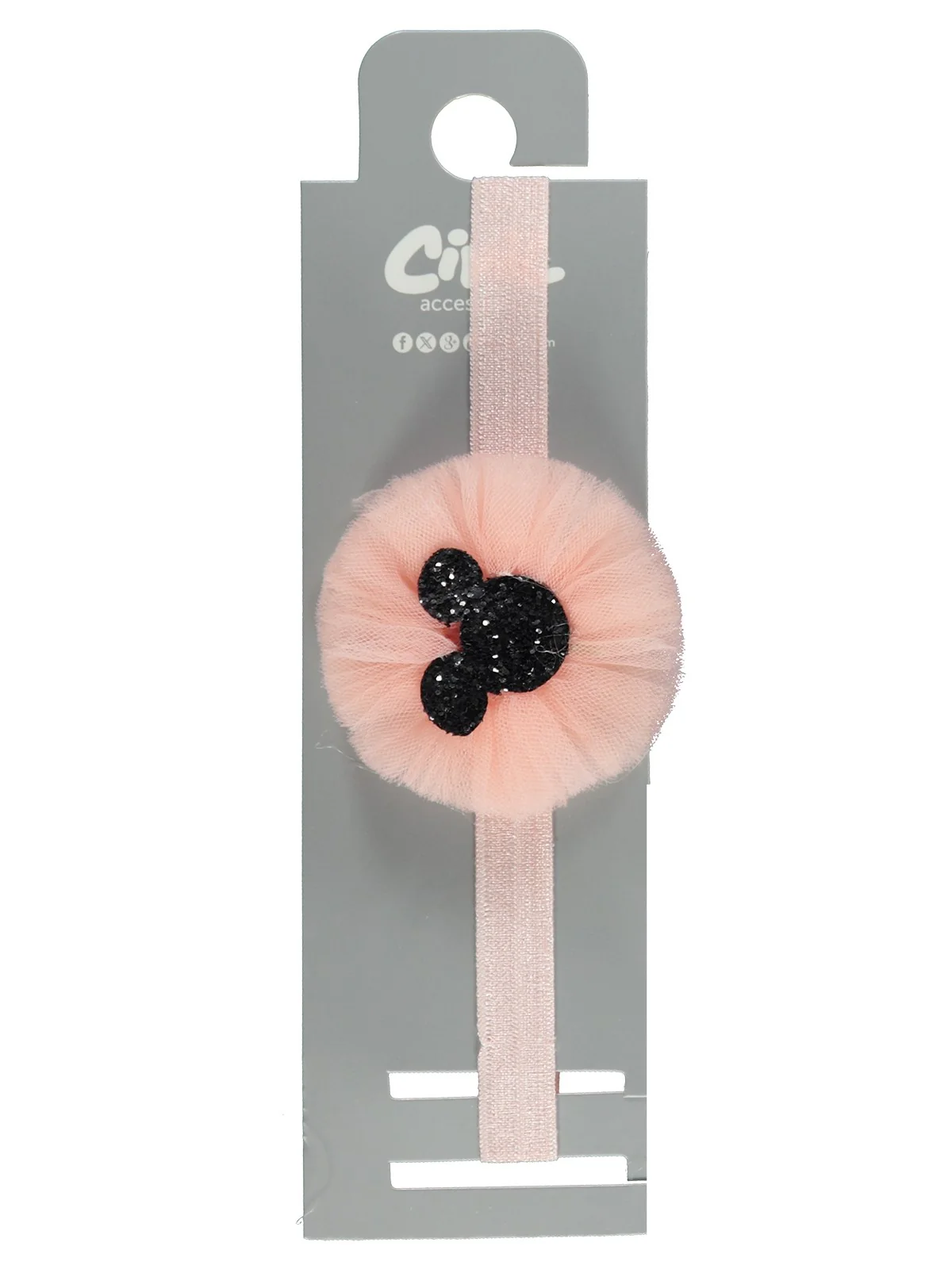 Civil Tüllü Saç Bandana - Pembe