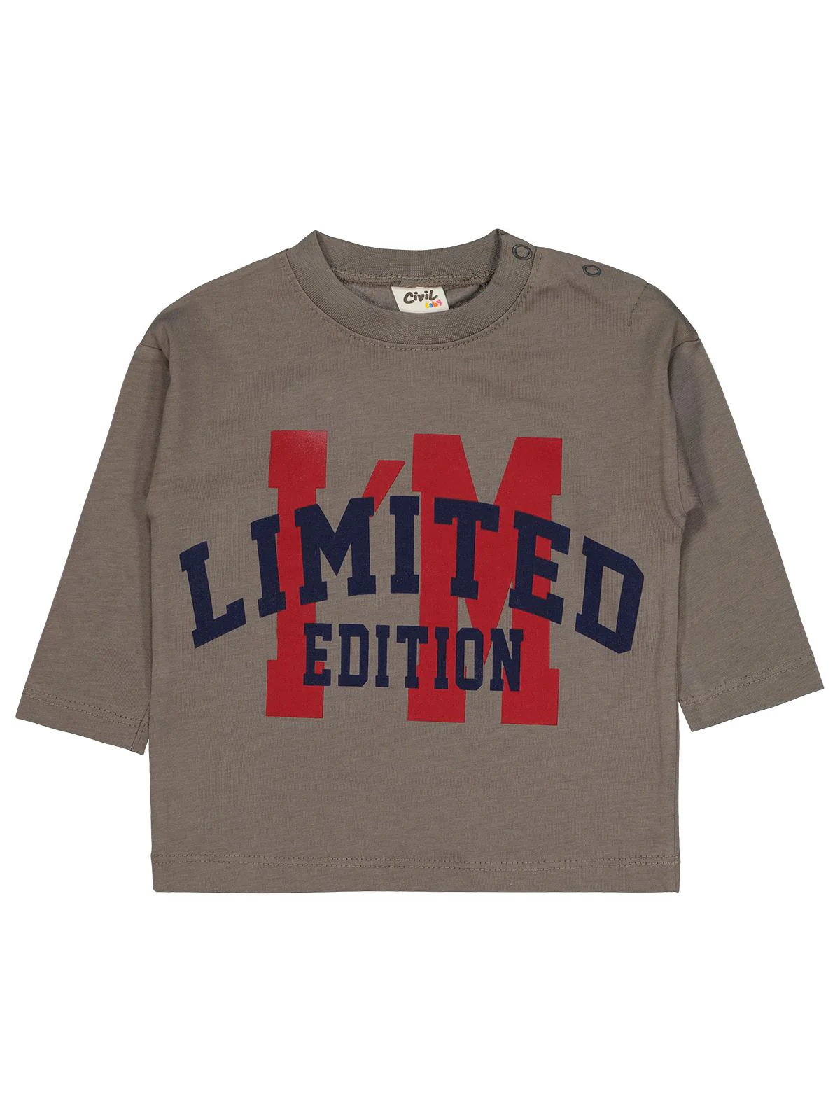 Civil Baby Lımıted Baskılı 6-18 Ay Sweatshirt - Gri - Image 2