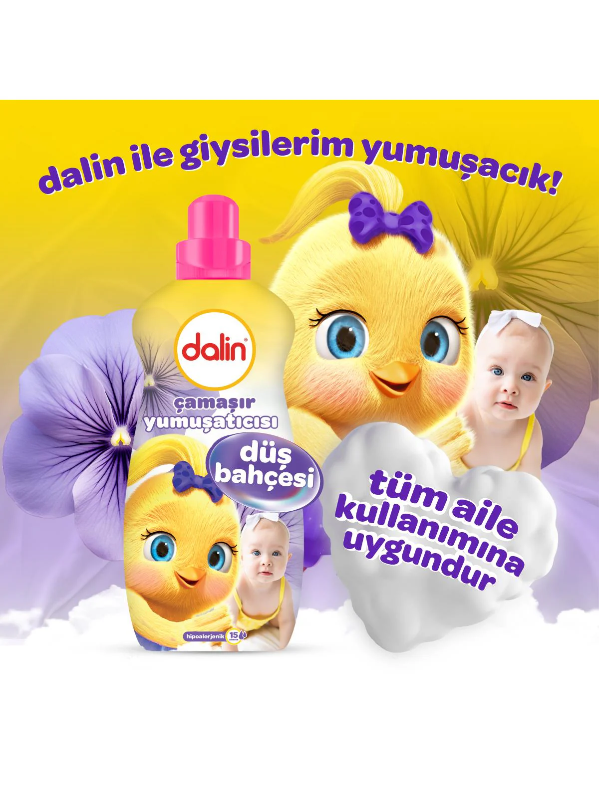 Dalin Düş Bahçesi Çamaşır Yumuşatıcısı 1500 ml - Image 2