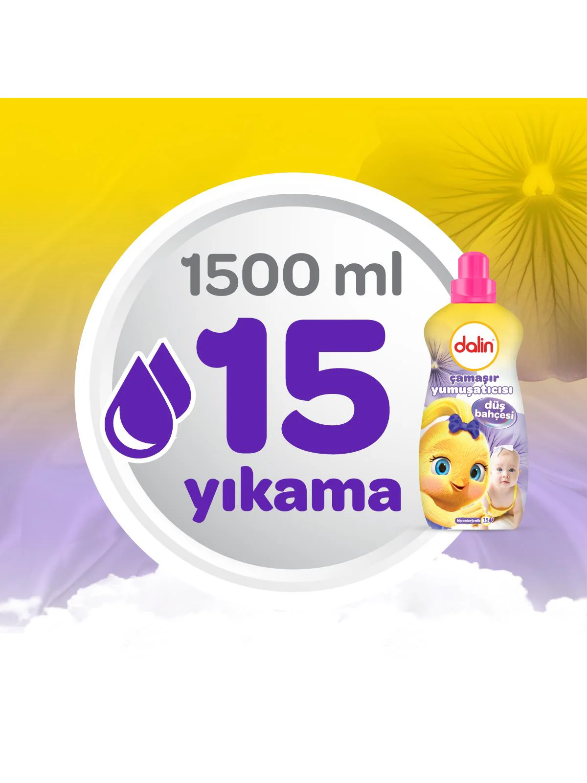 Dalin Düş Bahçesi Çamaşır Yumuşatıcısı 1500 ml - Image 4
