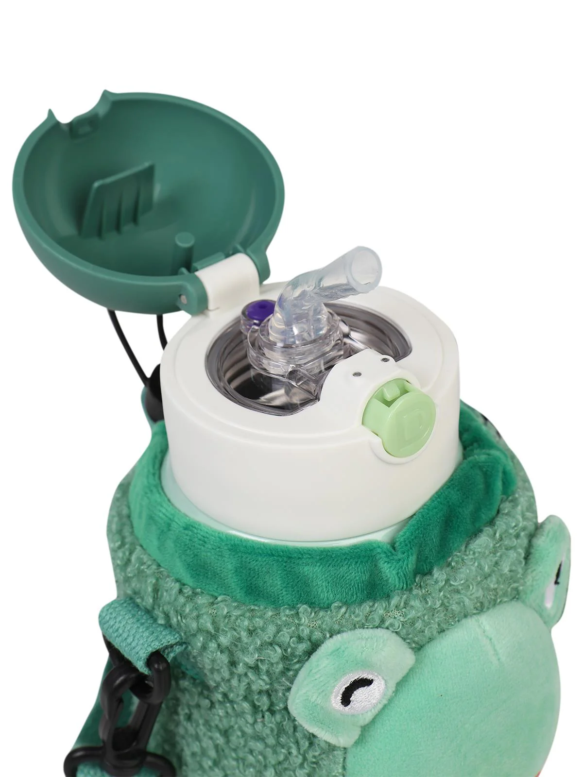 Diller Pipetli Çelik Termos Matara 300 ml  - Yeşil - Image 4