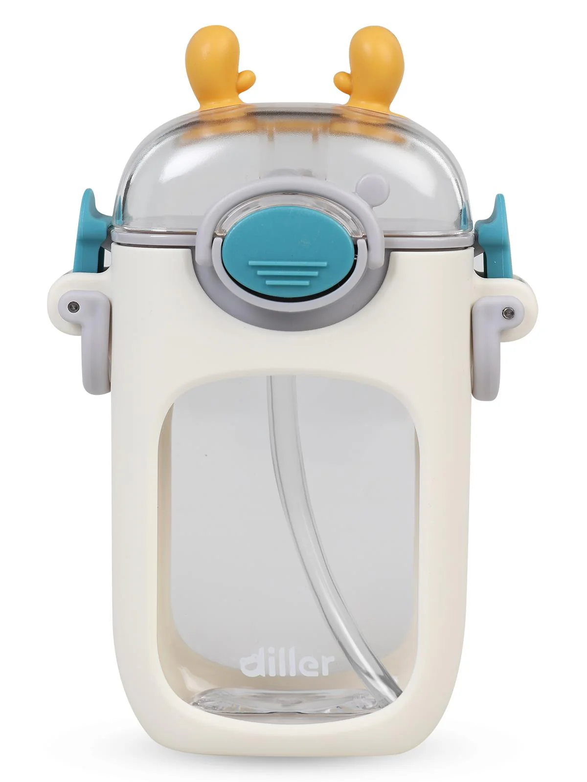 Diller Tritan Pipetli Matara 400 ml - Beyaz - Image 4