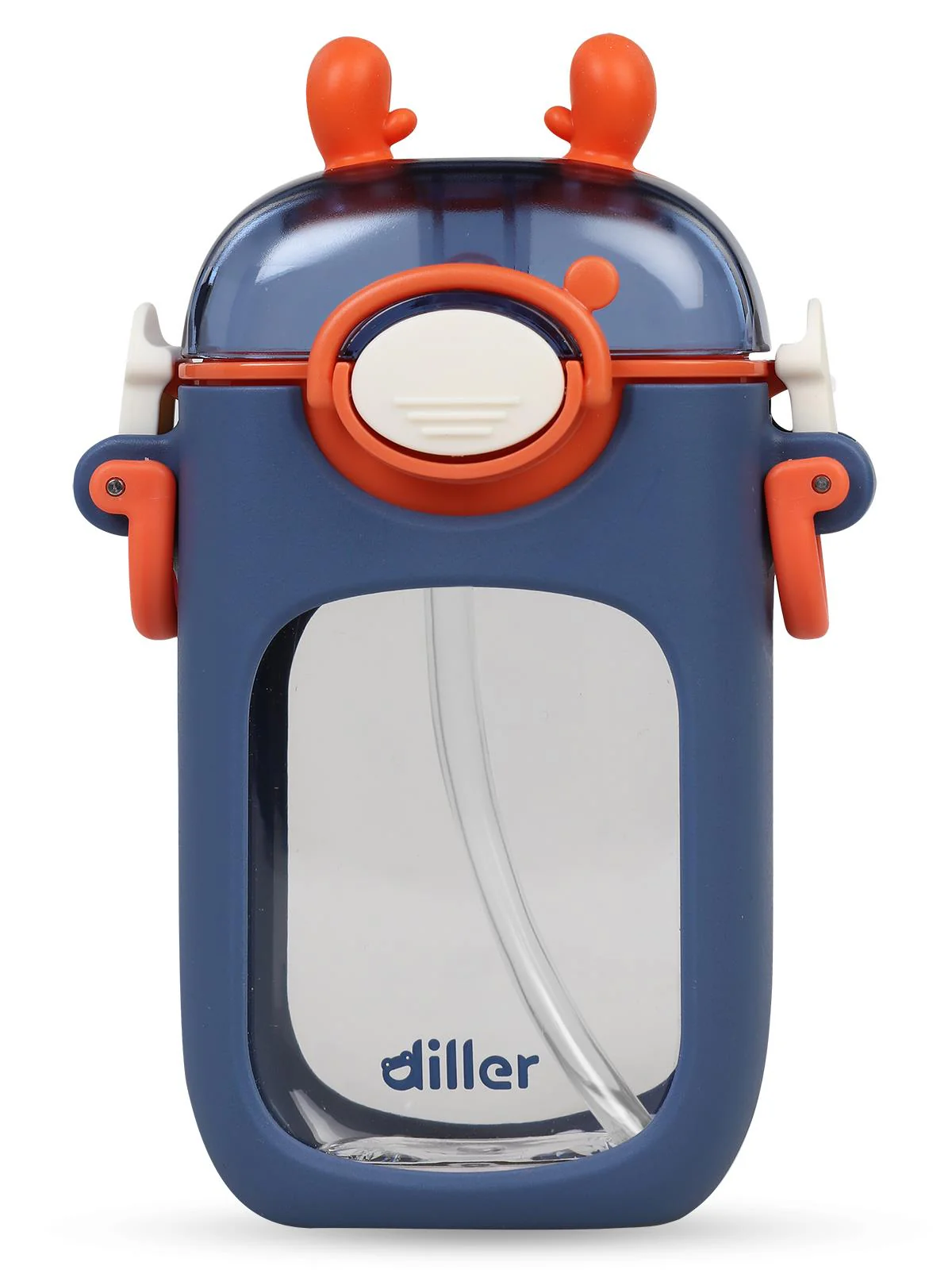 Diller Tritan Pipetli Matara 400 ml - Mavi - Image 4