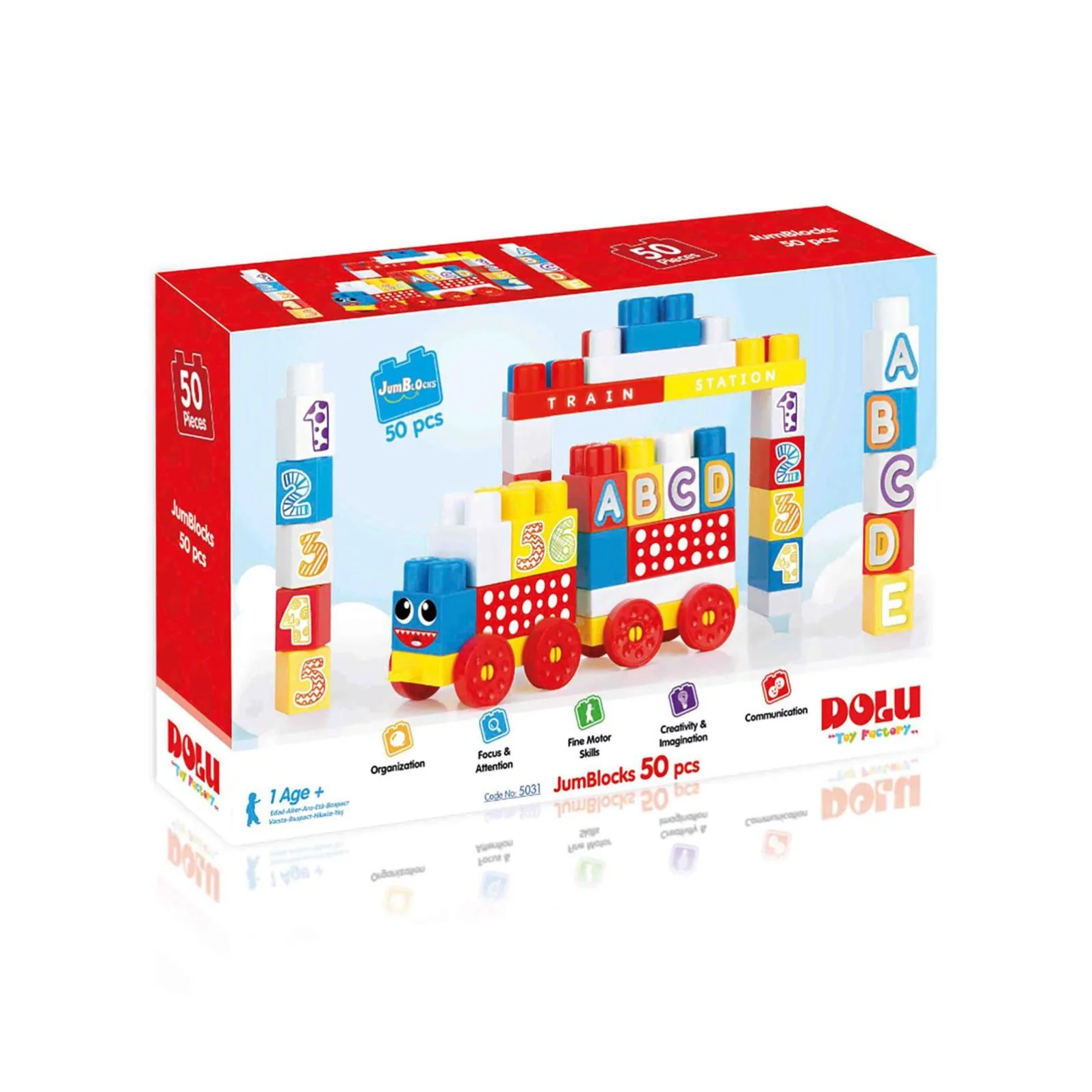 Dolu Oyuncak Kutuda Mega Blok 50 Parça - Image 4