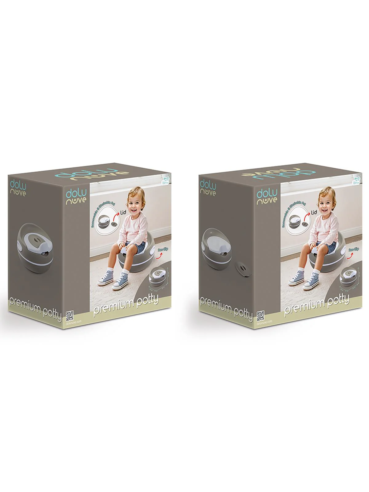 Dolu Nuve Premium Lazımlık - Gri - Image 3