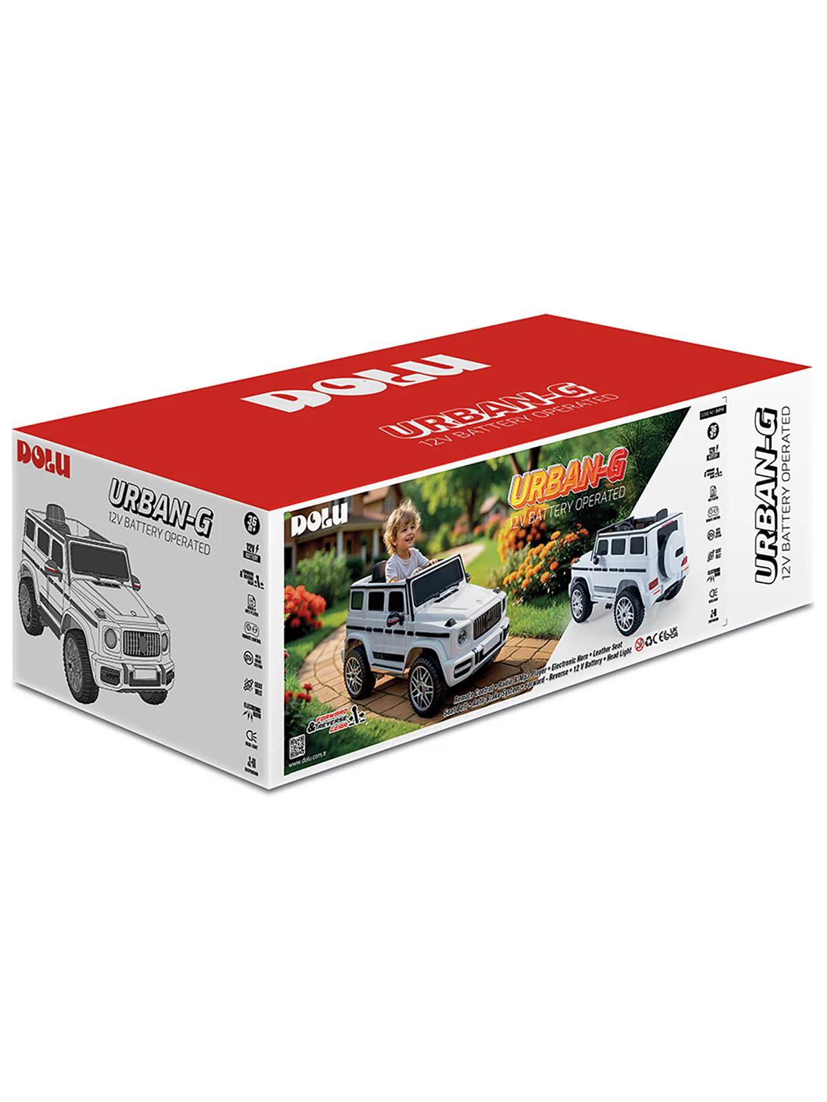 Dolu Urban-G 12 Volt Uzaktan Kumandalı Araba - Beyaz - Image 7