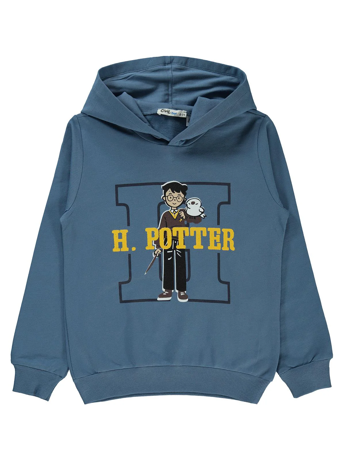 Harry  Potter Baskılı 6-9 Yaş Sweatshirt - Mavi - Image 2