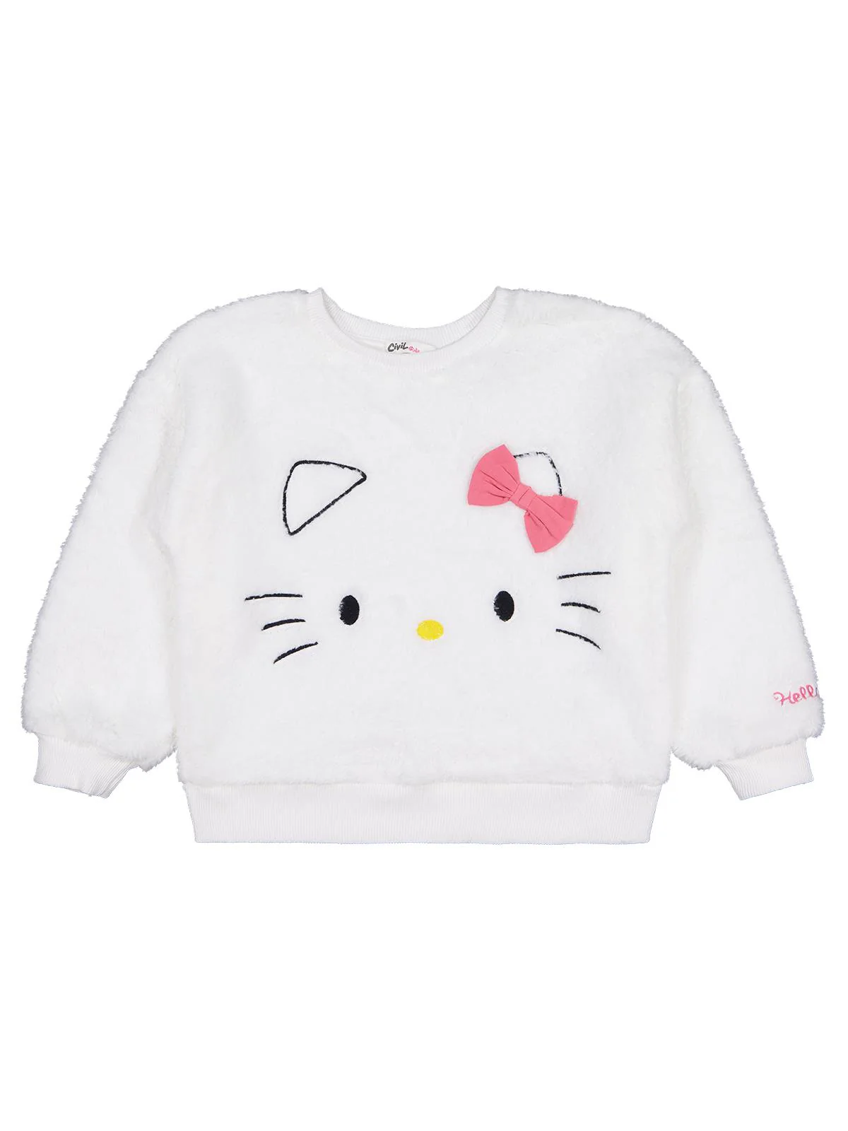 Hello Kitty 6-9 Yaş Sweatshirt - Ekru - Image 2