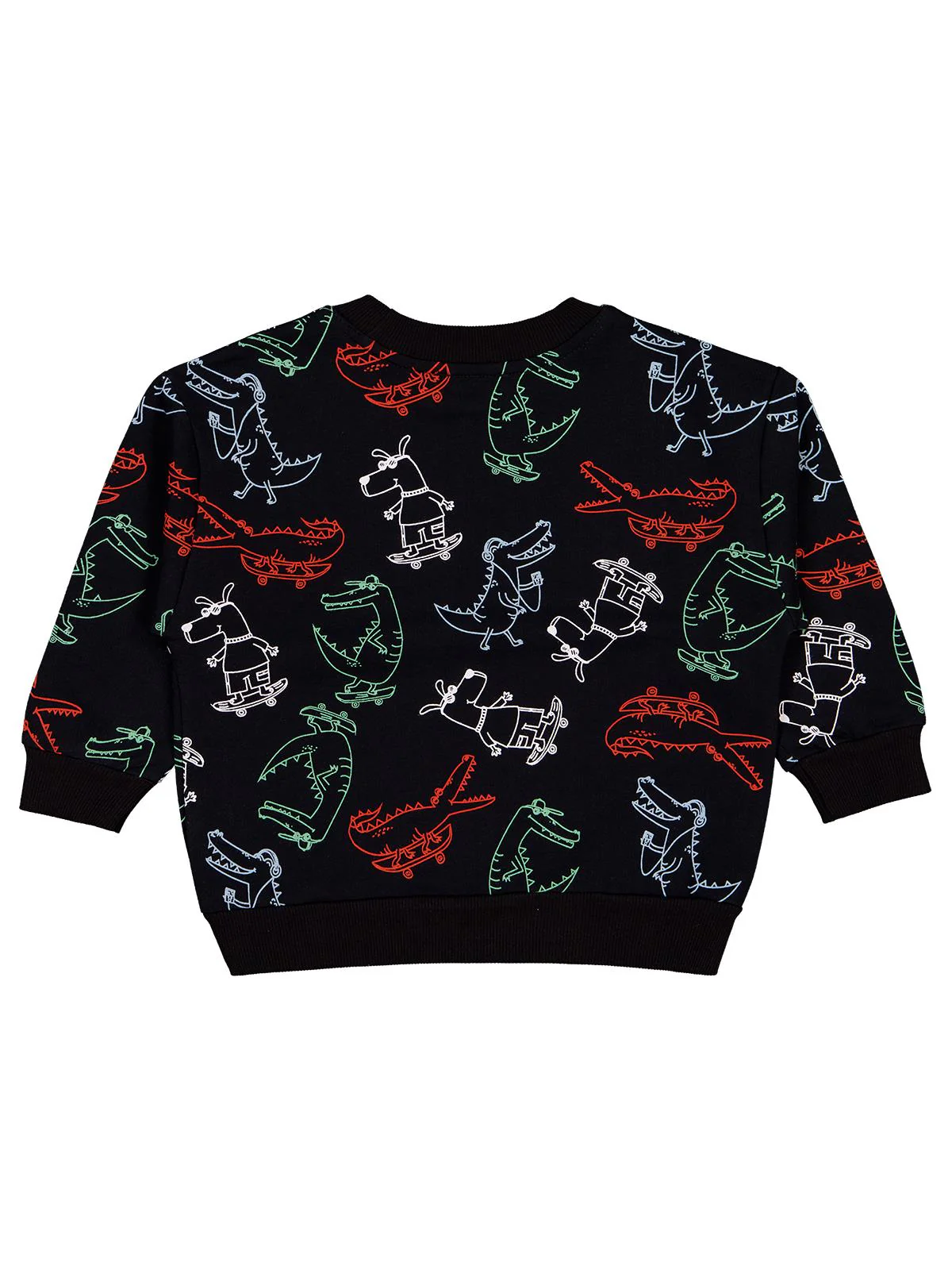 Civil Boys Timsah Empirme 2-5 Yaş Sweatshirt - Siyah - Image 2