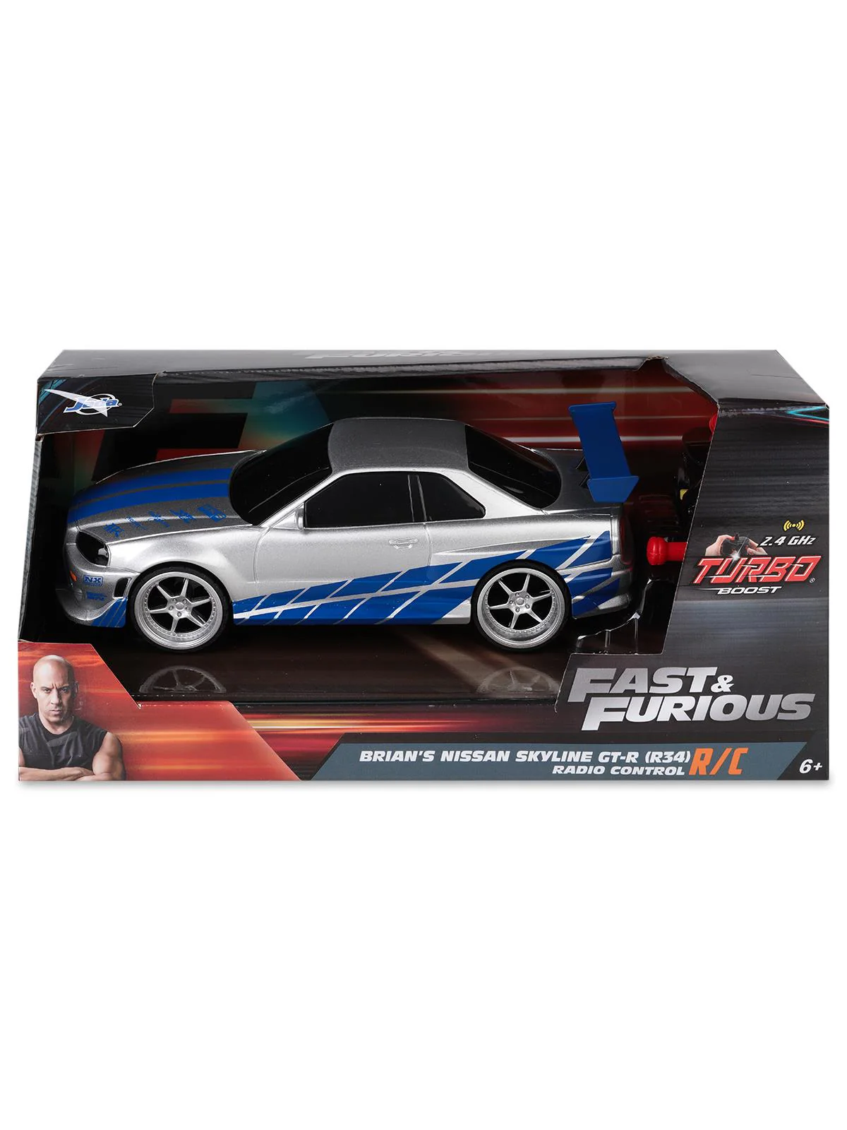 Jada Toys 1:24 Fast & Furious Nissan Skyline GTR Uzaktan Kumandalı Araba - Image 7