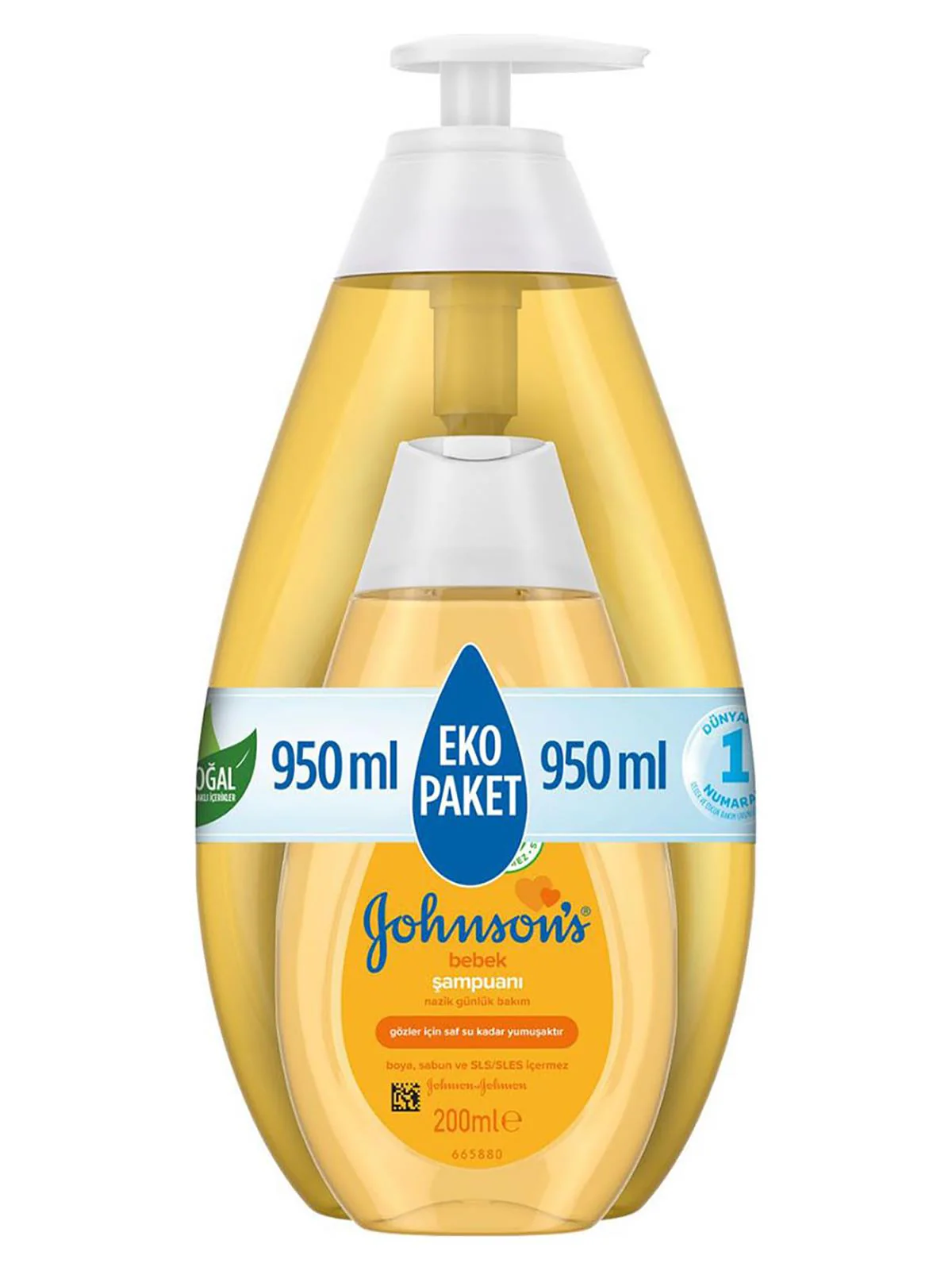 Johnson's Baby Şampuan Bebek 750 + Bebek Yağı 200 ml - Image 2