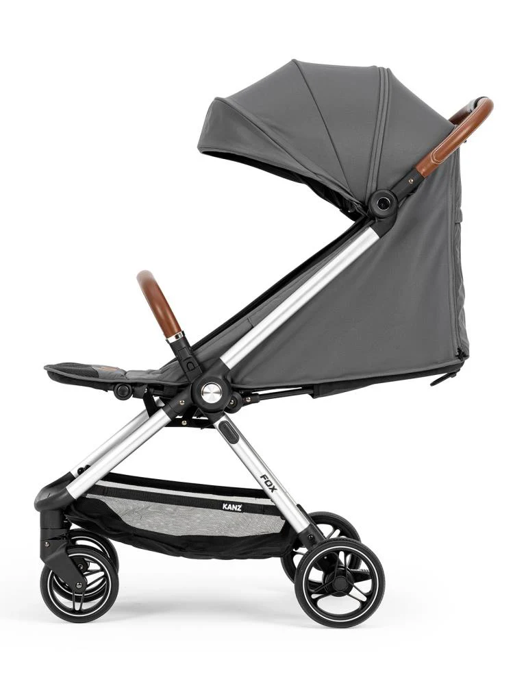Kanz Fox Kabin Boy Bebek Arabası - Gri - Image 5