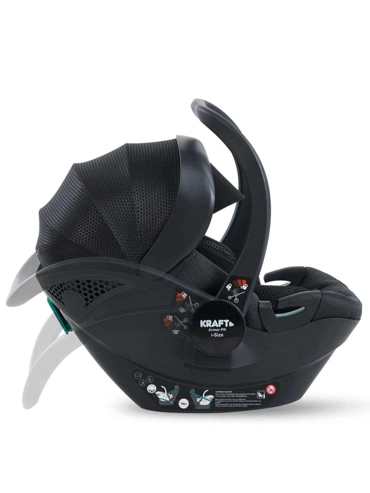 Kraft Armor Pr I-Size 13 kg Anakucağı/ Oto Koltuğu - Siyah - Image 12