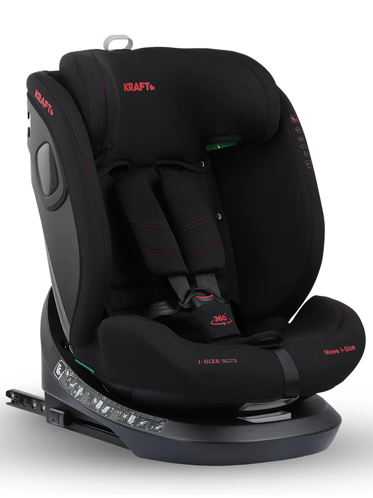 Kraft Move I-Size Oto Koltuğu 0-36 kg  (40-150 Cm) - Siyah - Image 6