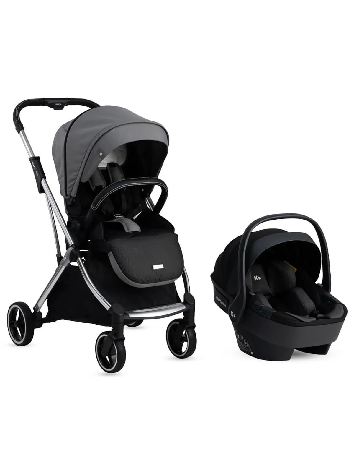 Kraft Slide Travel Sistem Bebek Arabası - Gri