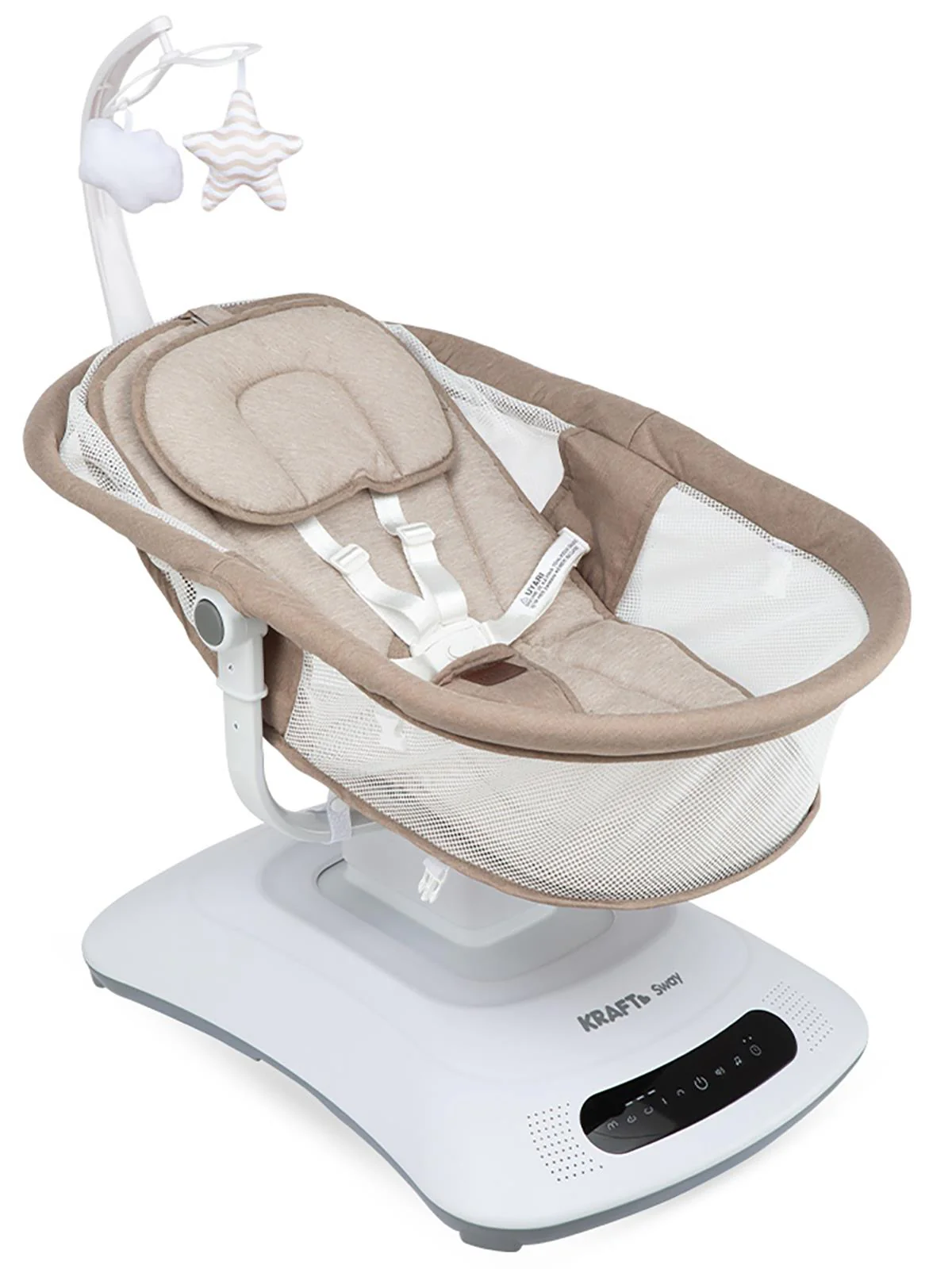 Kraft Sway Portbebeli Elektrikli Salıncak - Bej - Image 4