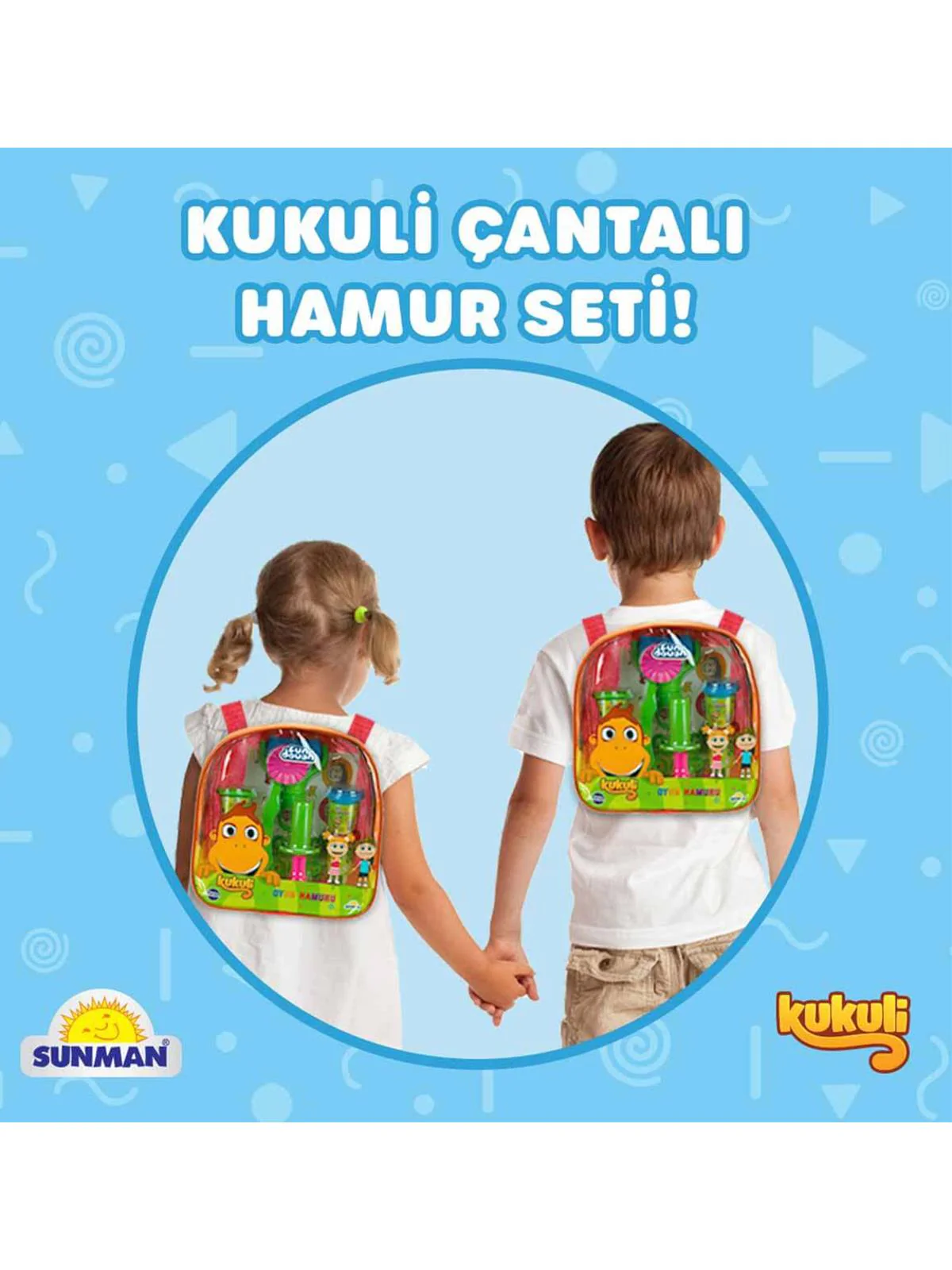 Kukuli Sırt Çantalı Oyun Hamuru Seti 200 g 18 Parça - Turuncu - Image 2