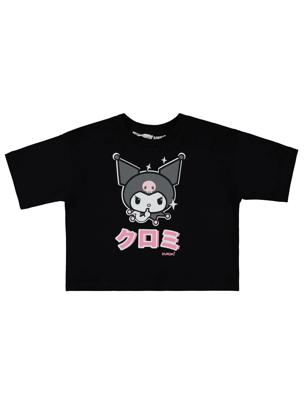 Kuromi 10-13 Yaş Tişört - Siyah - Image 2