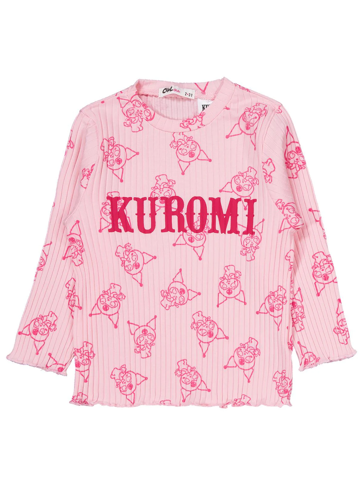 Kuromi 2-5 Yaş Pijama Takımı - Pembe - Image 3