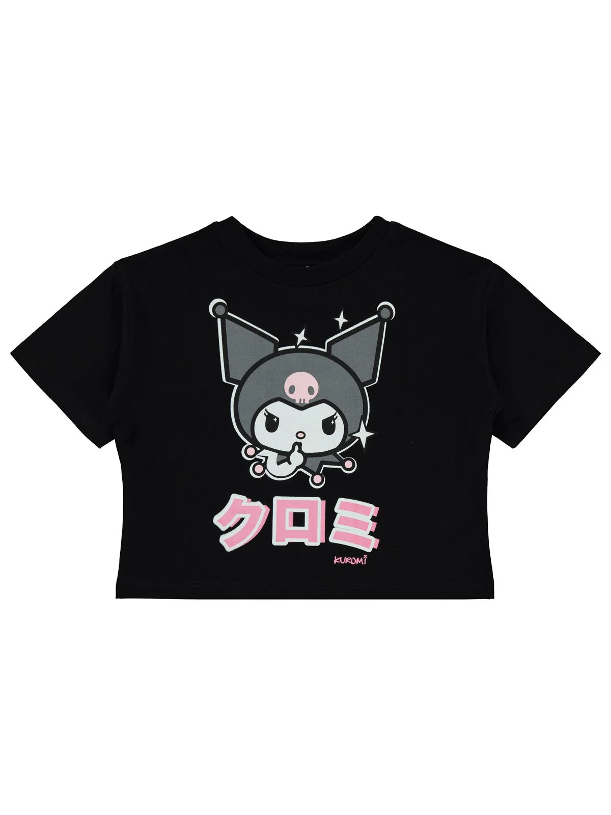 Kuromi 2-5 Yaş Tişört - Siyah