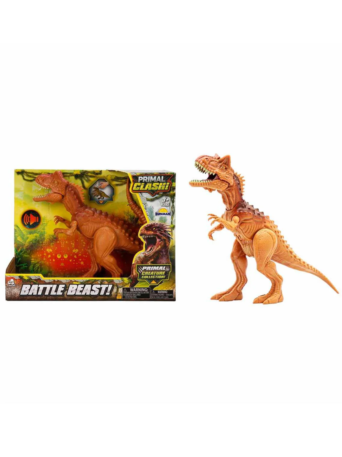 Lanard Toys Dinozor Carnotaurus-Gıgantosaurus 2A. - Kahverengi - Image 2