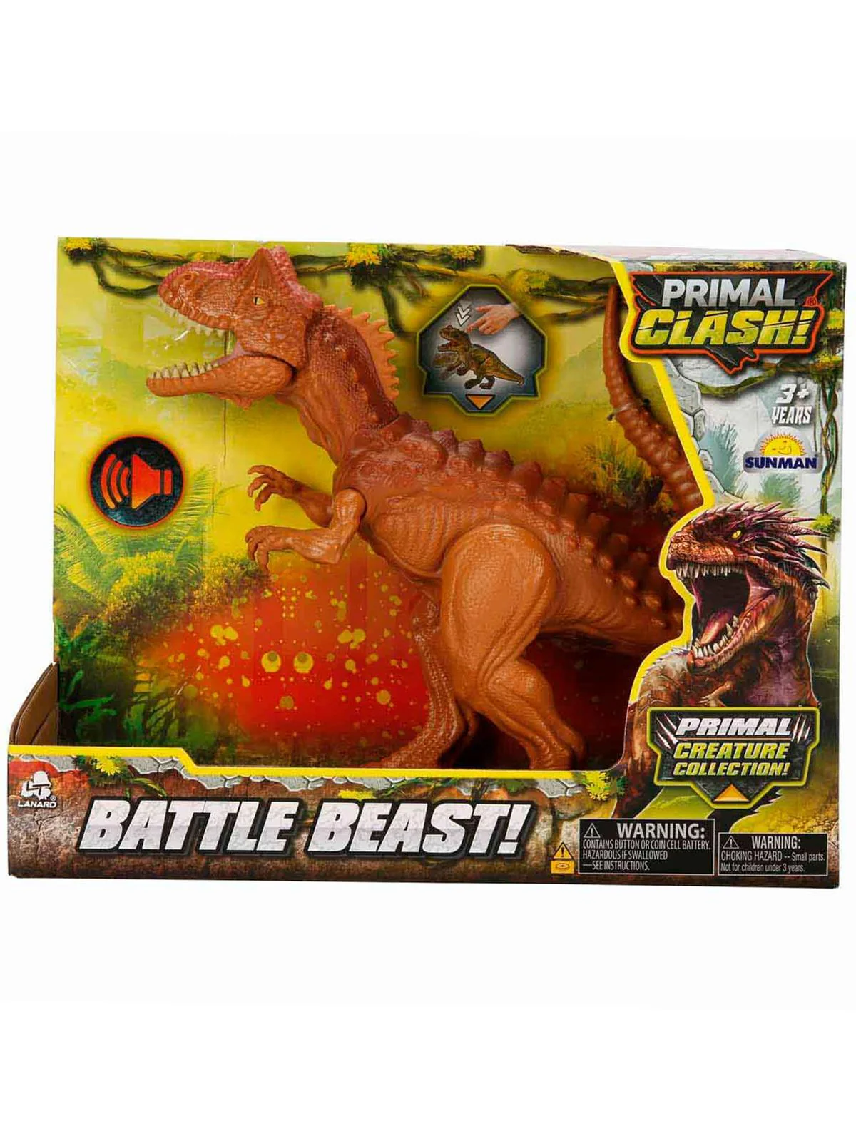 Lanard Toys Dinozor Carnotaurus-Gıgantosaurus 2A. - Kahverengi - Image 3