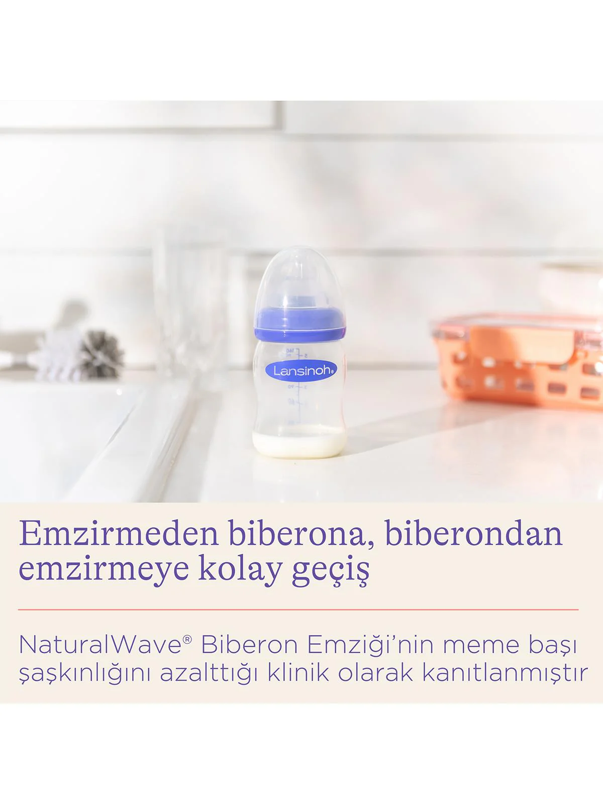 Lansınoh Cam Biberon 160 ml - Image 5