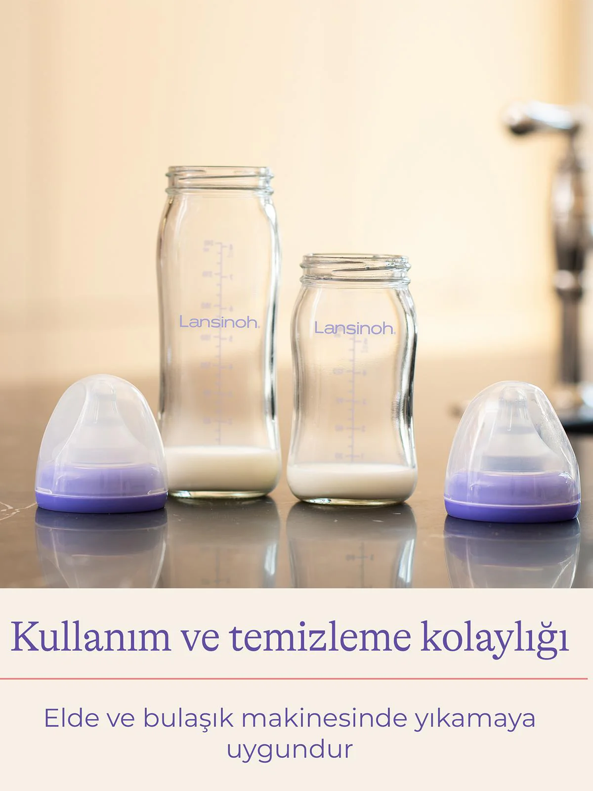 Lansınoh Cam Biberon 240 ml - Image 5
